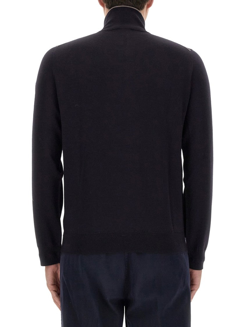 High Collar Black Jersey