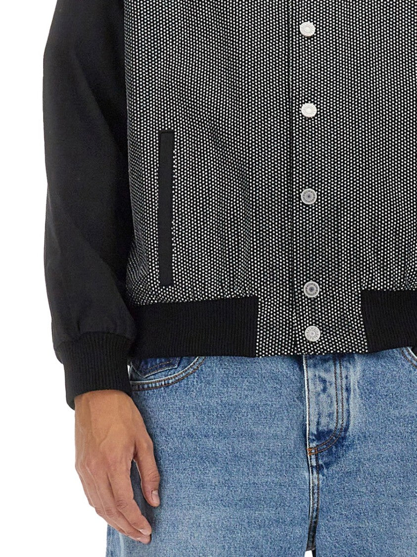 Textured Bomber Jacket