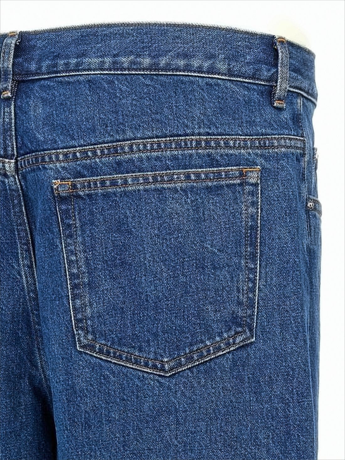Straight-Leg Denim Pants