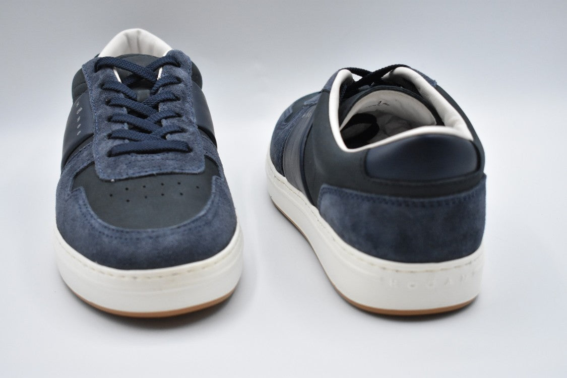 Textured Upper In Rich Blue Laced Sneakers