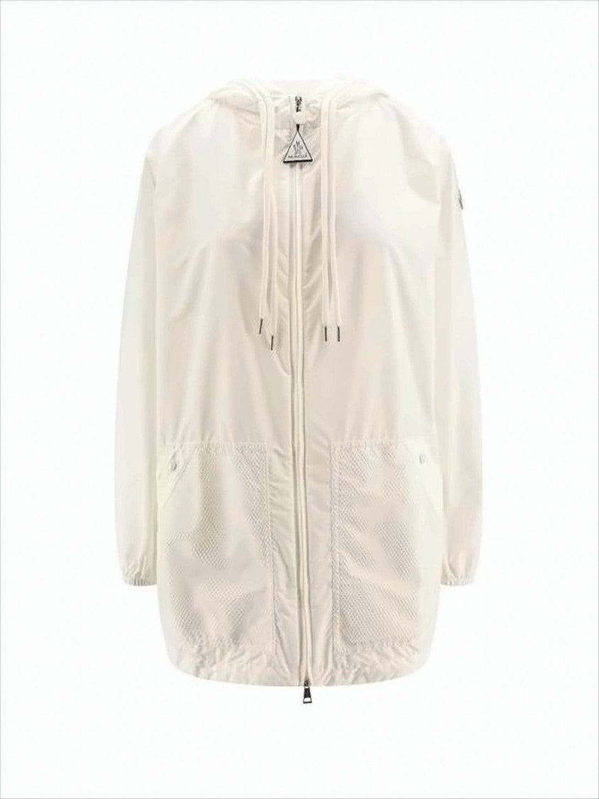 Lightweight Hooded Jacket with Embossed Logo