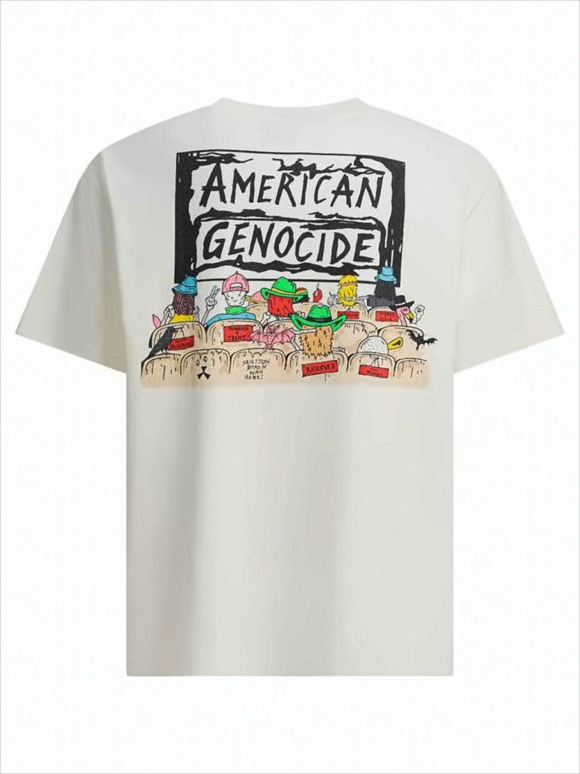Relaxed-Fit Graphic Print T-Shirt with Theater Characters