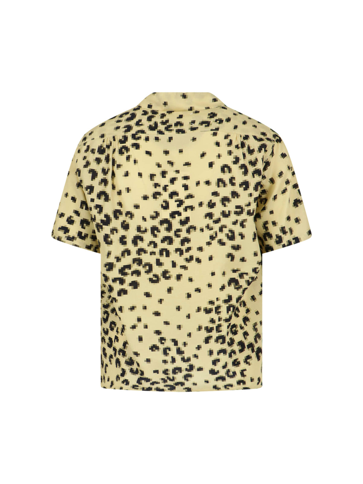 Yellow Pixel Leopard Shirt