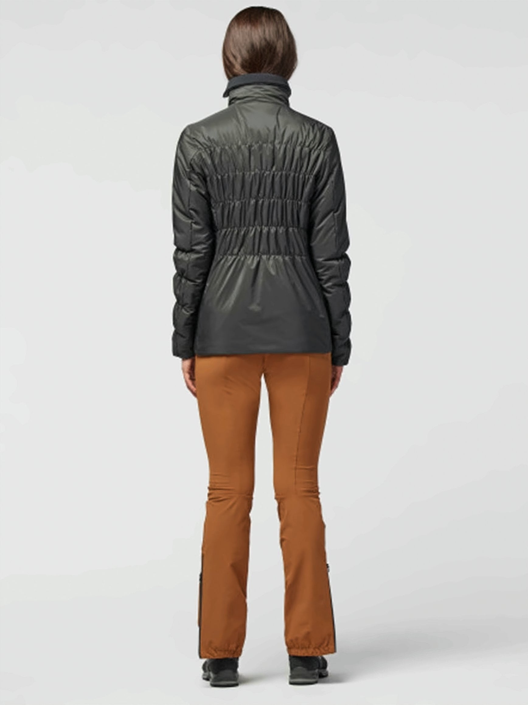 Black Samuela Textured High-Collar Polyamide Jacket