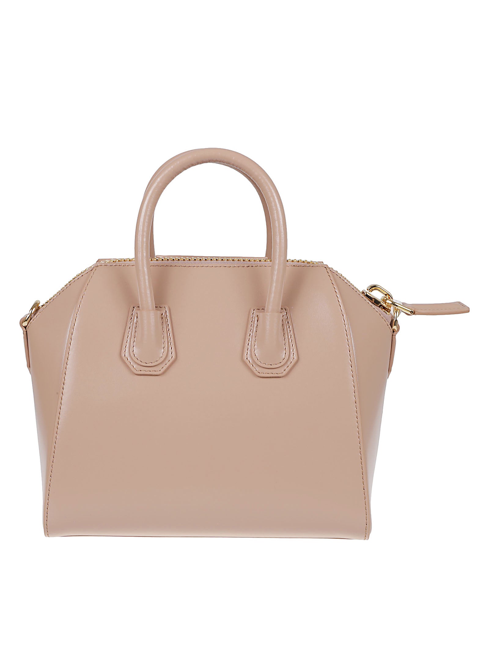 Structured Calf Leather Shoulder Bag