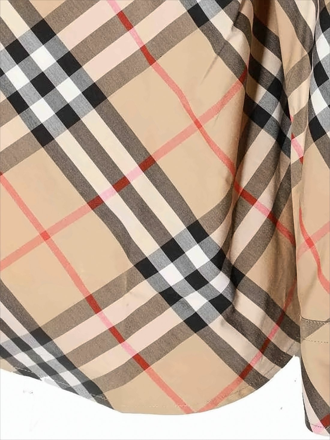 Beige Classic Check Long Sleeve Shirt