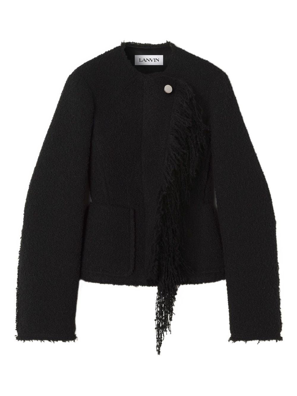 Textured Wool Blend Jacket