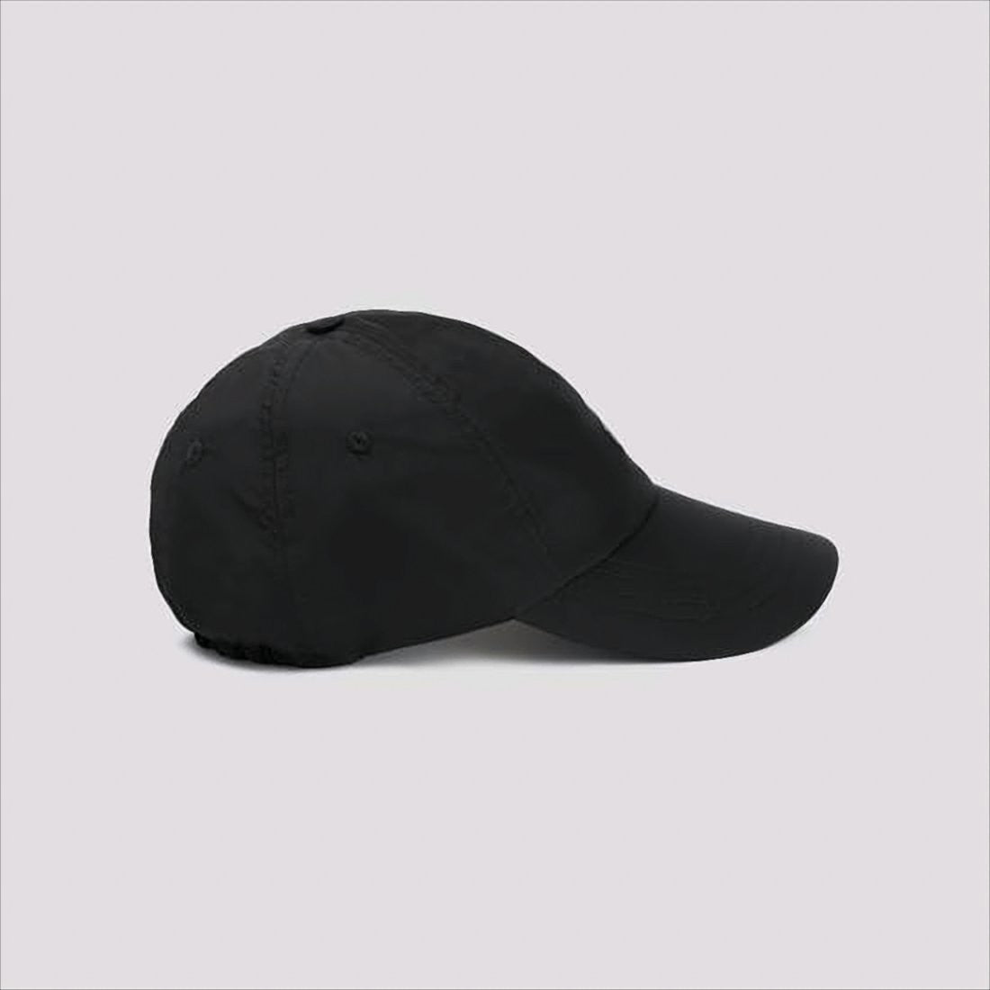 Minimalist Black Polyester Cap With Embossed Patch