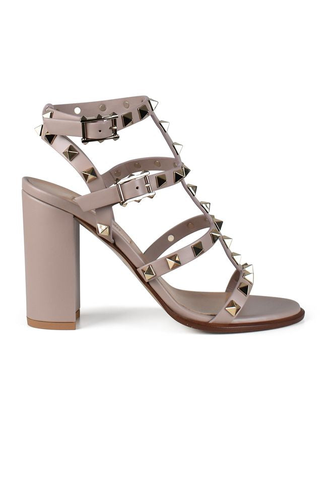 Powder Pink Rockstud Sandals