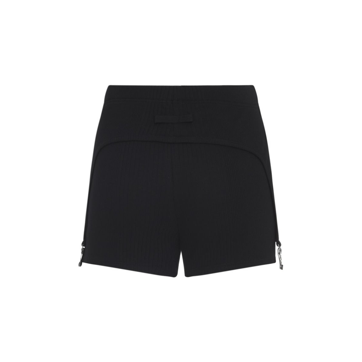 High-Waisted Black Bermuda Shorts
