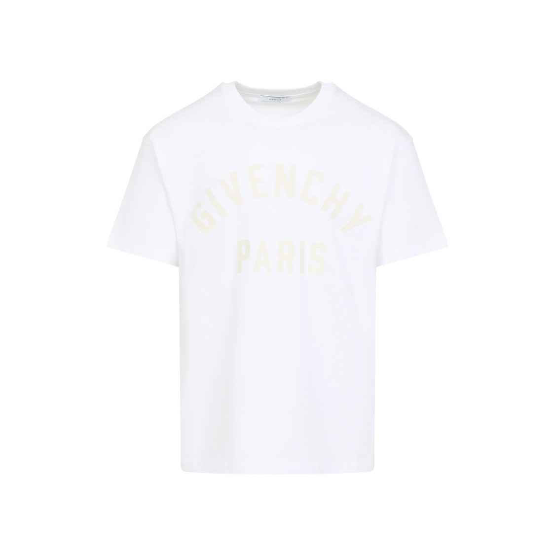 White Logo Cotton T-Shirt