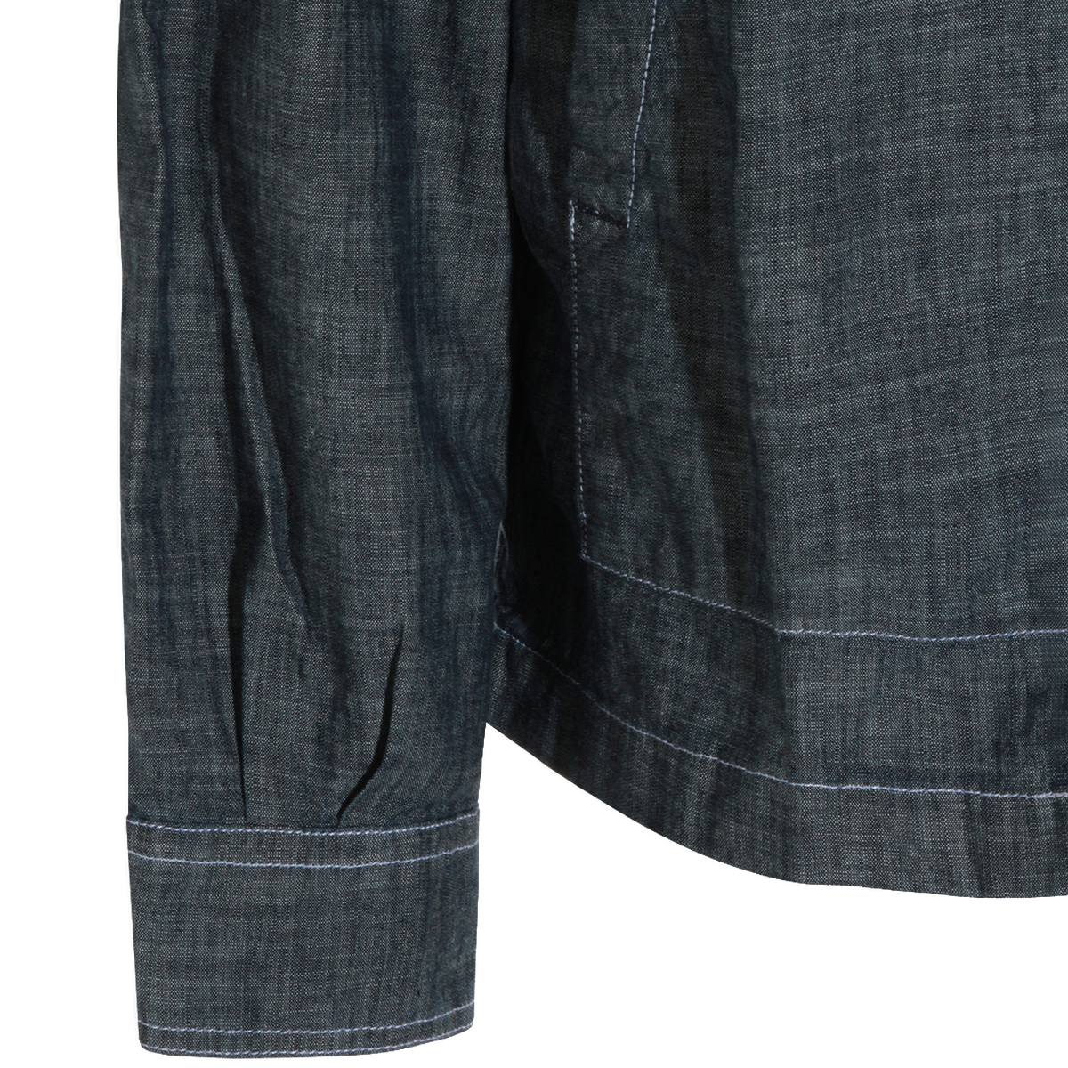 Long-Sleeve Utility Shirt With Button-Up Front