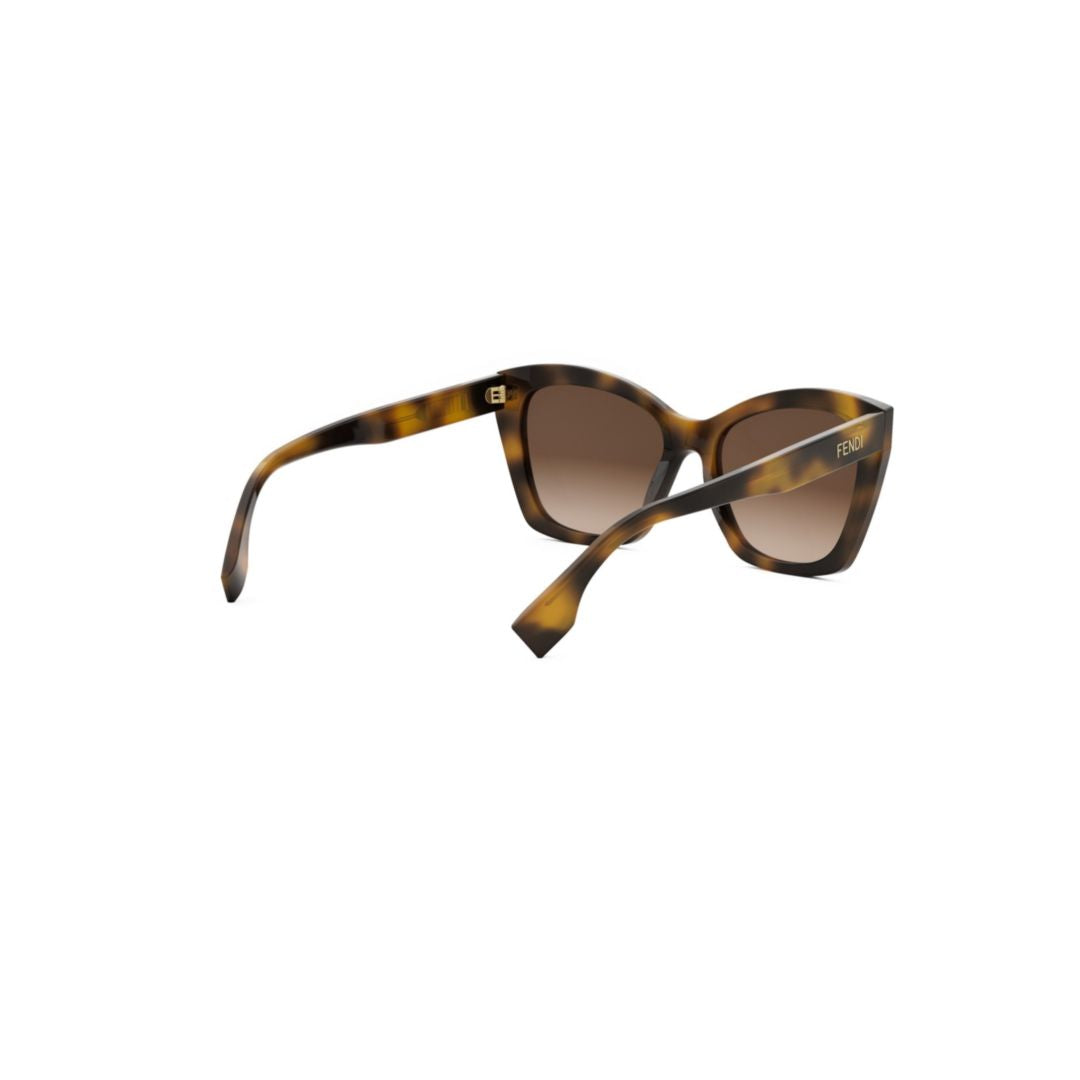 Fe40151i Oversized Square Frame Tortoiseshell Sunglasses