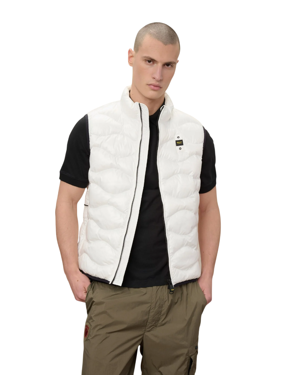 Wave Quilted Sleeveless Padded Vest