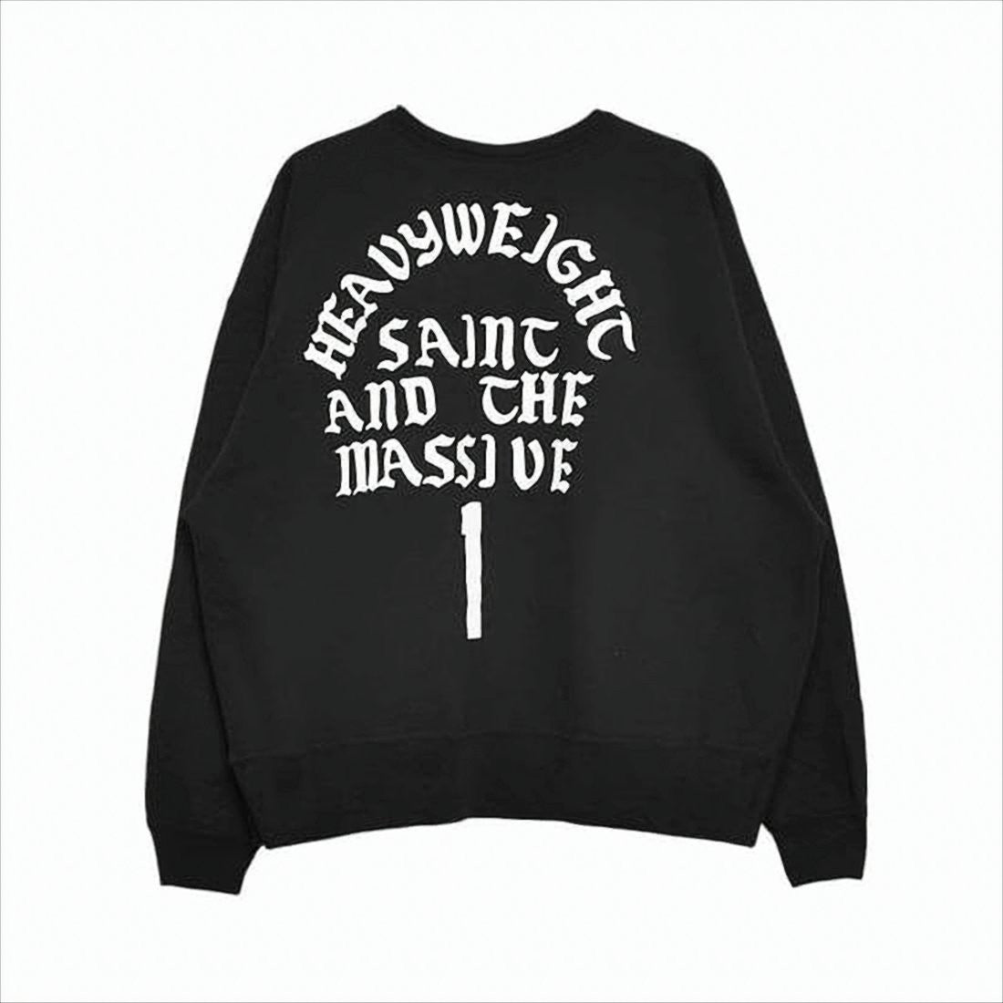 Long-Sleeved Black Graphic T-Shirt With Gothic Typography