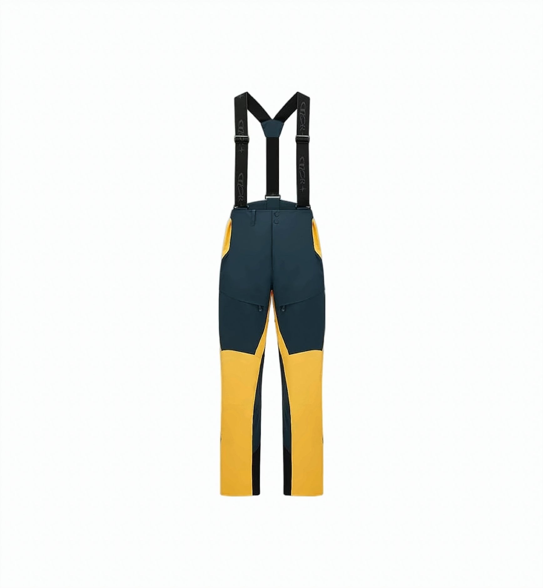 Two-Tone Woven Suspender Ski Pants