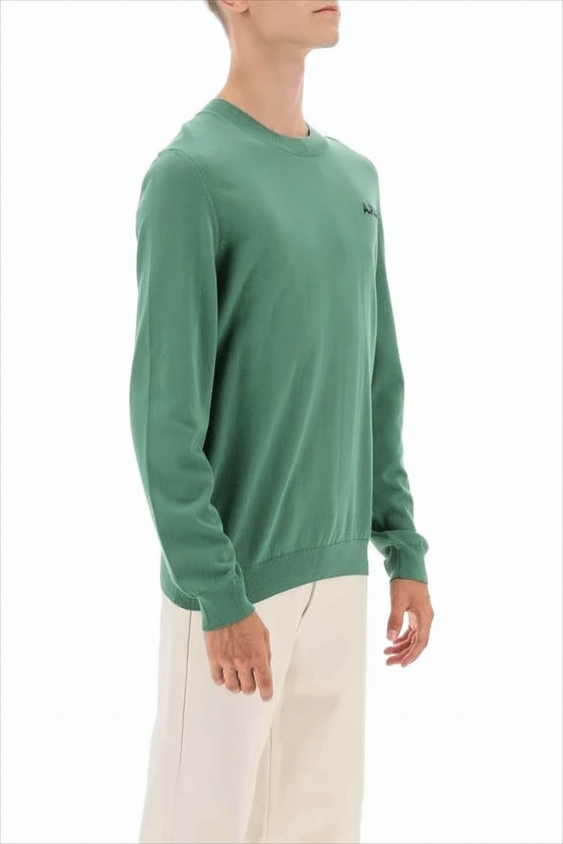 Relaxed Fit Cotton Crewneck Sweater