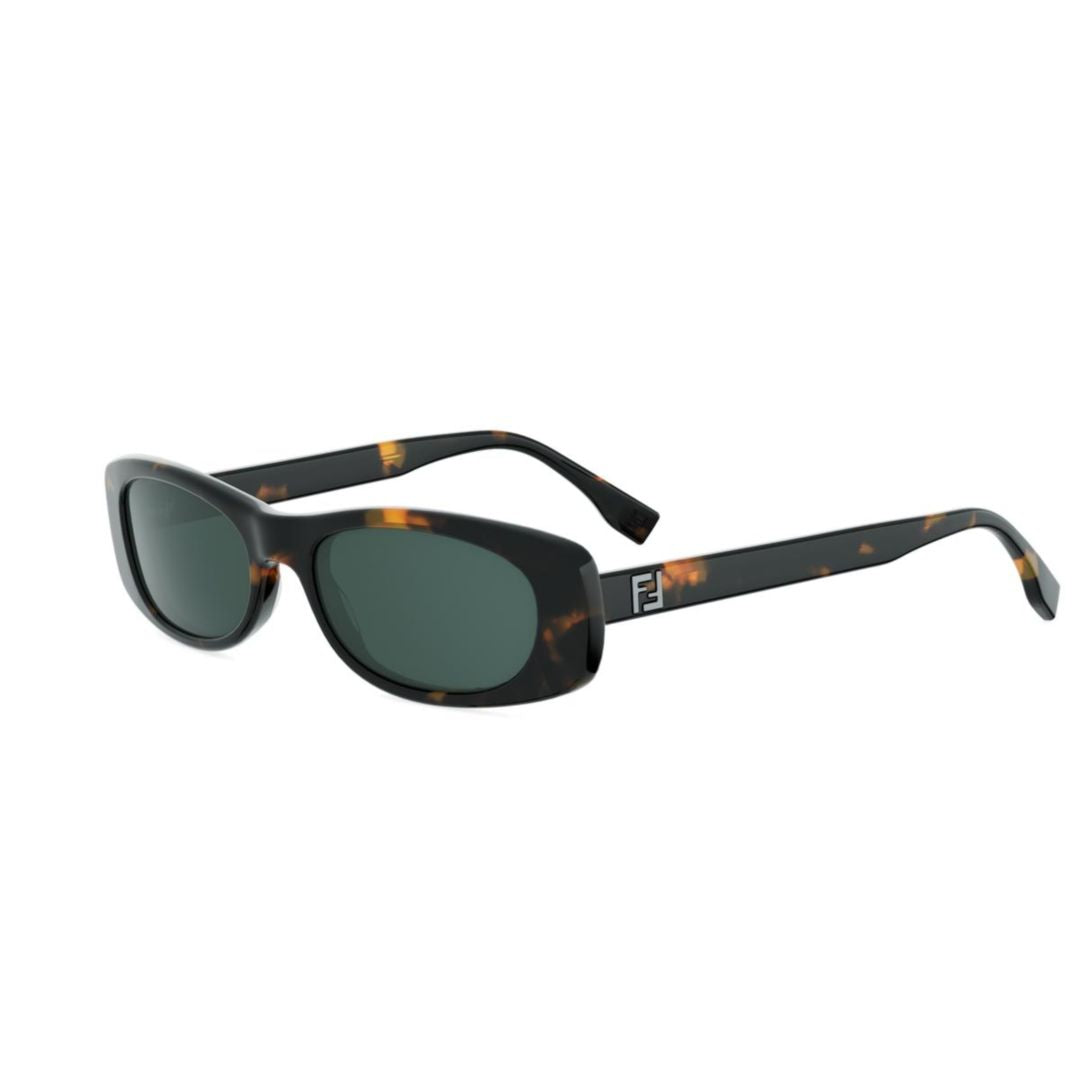 Fe40183i Rectangular Tortoiseshell Sunglasses