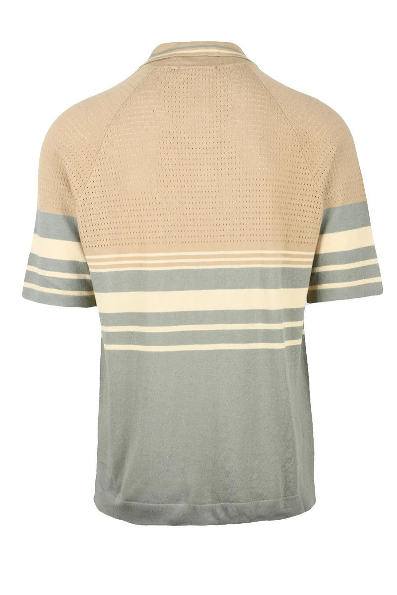 Knit Polo Shirt - Beige
