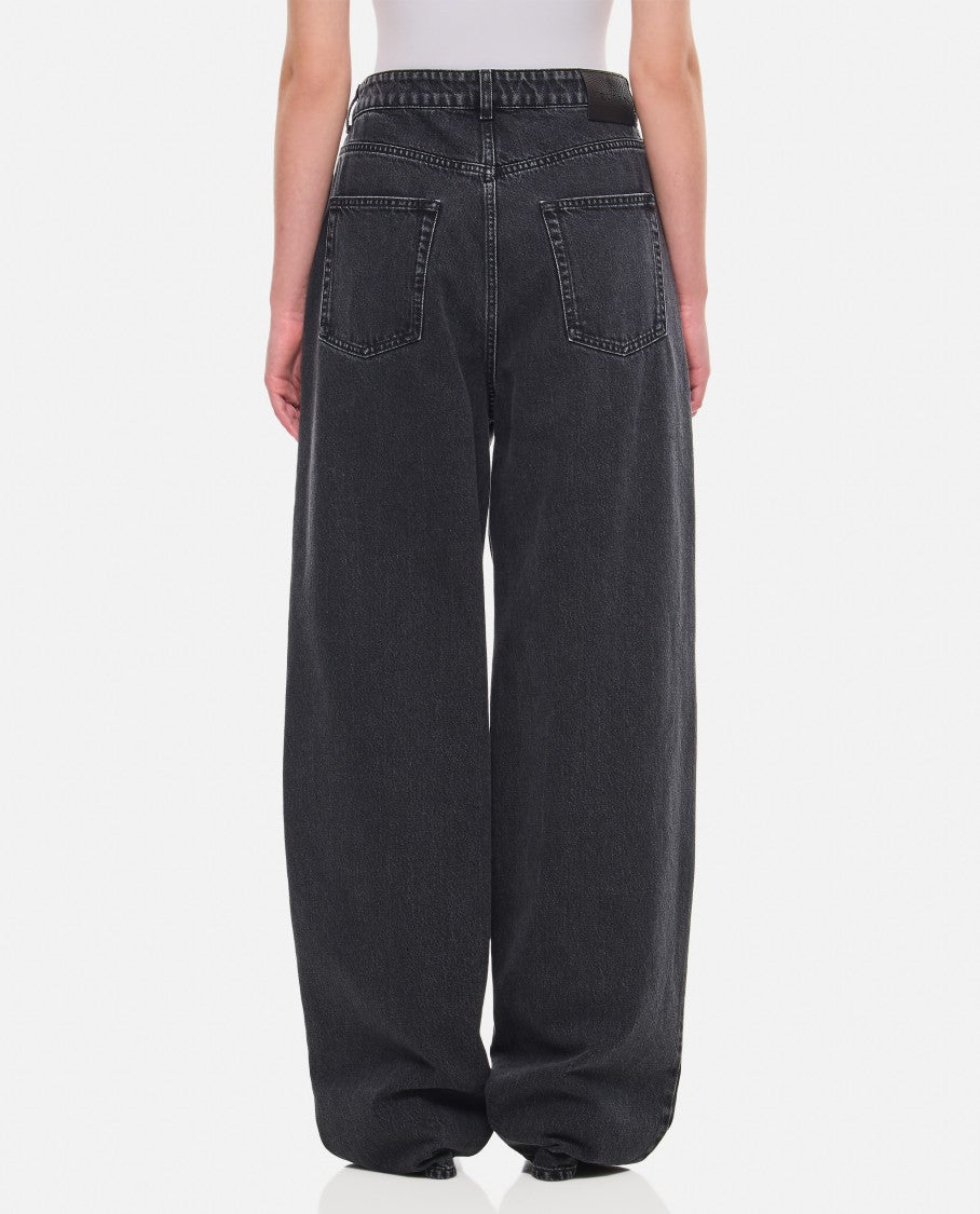 Straight Leg Denim Pants