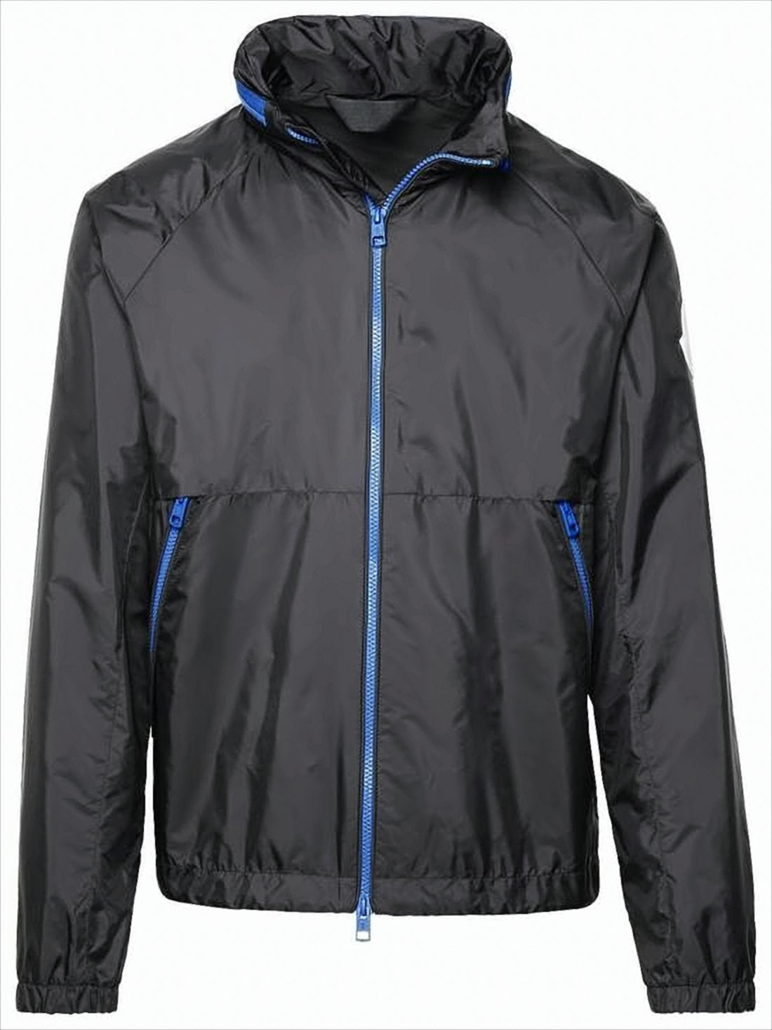 Zippered Black Polyamide Jacket
