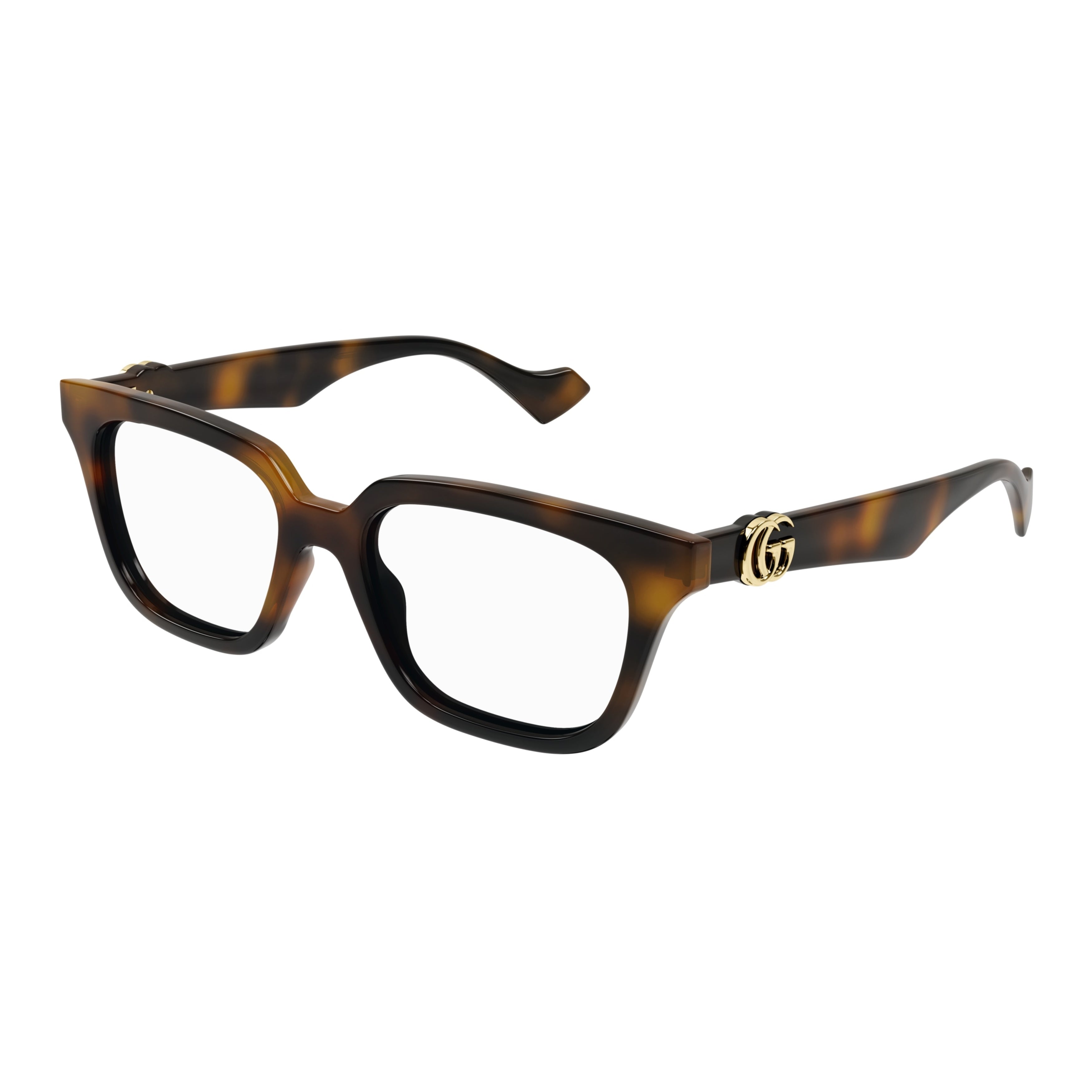 Gg1536o Square Tortoiseshell Eyeglasses