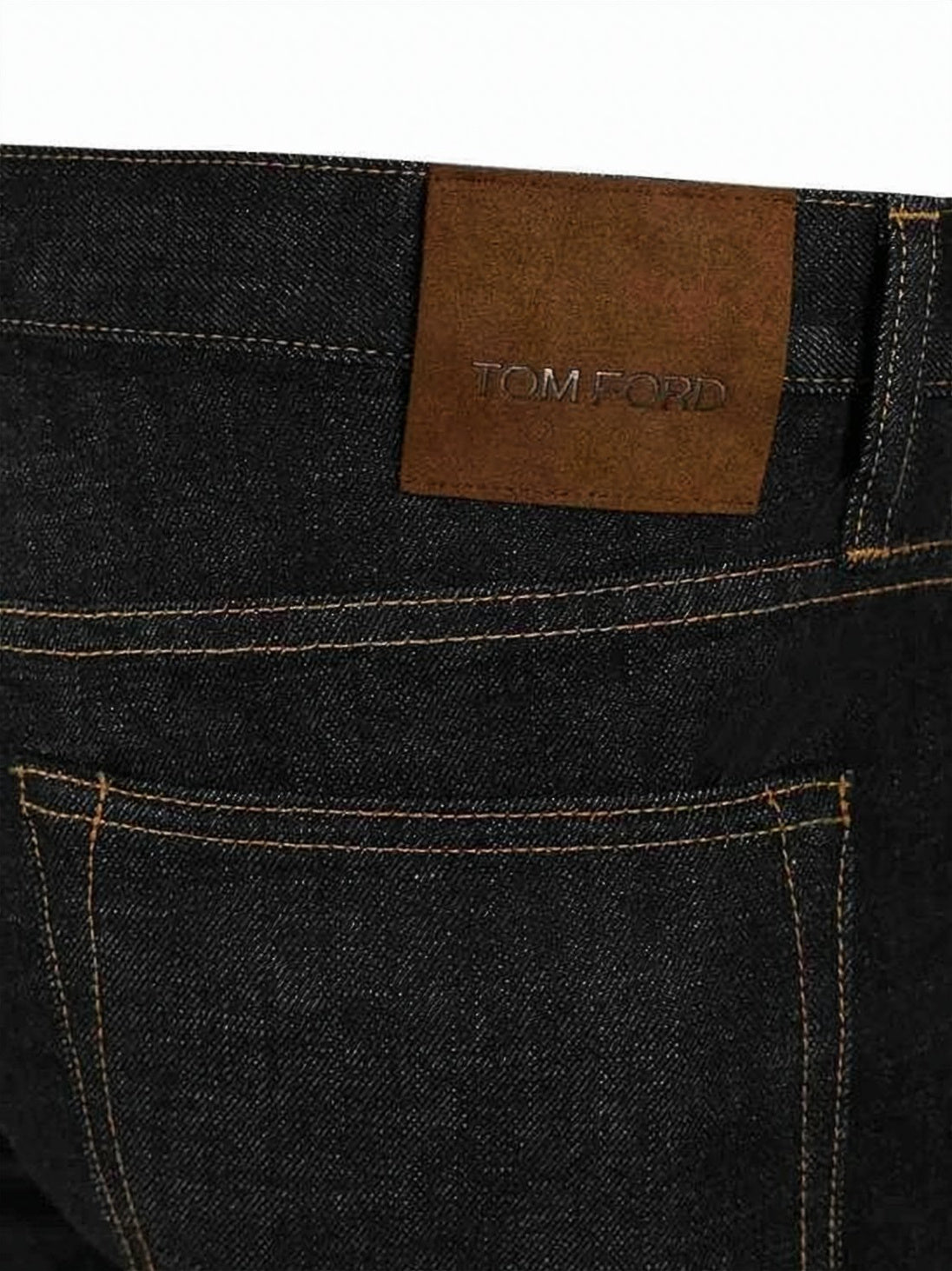 Dark Indigo Straight-Leg Traditional Denim Pants