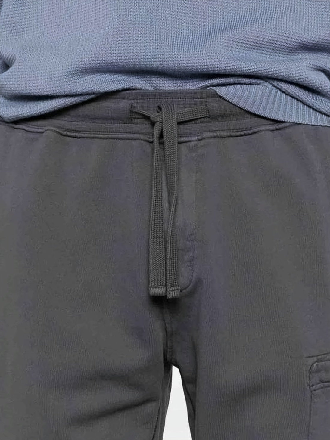 Relaxed-Fit Grey Cotton Shorts