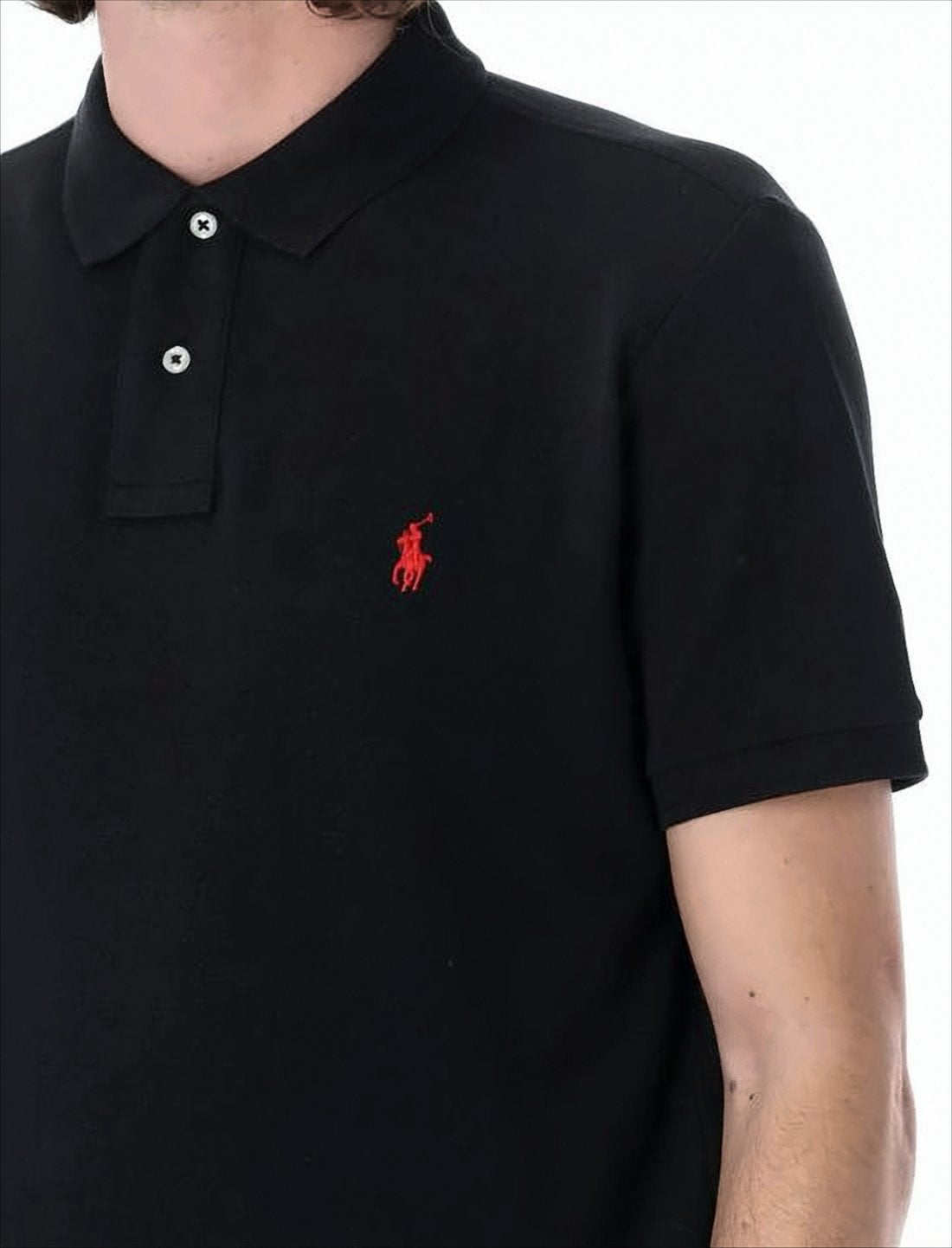 Short-Sleeve Polo Shirt with Traditional Collar