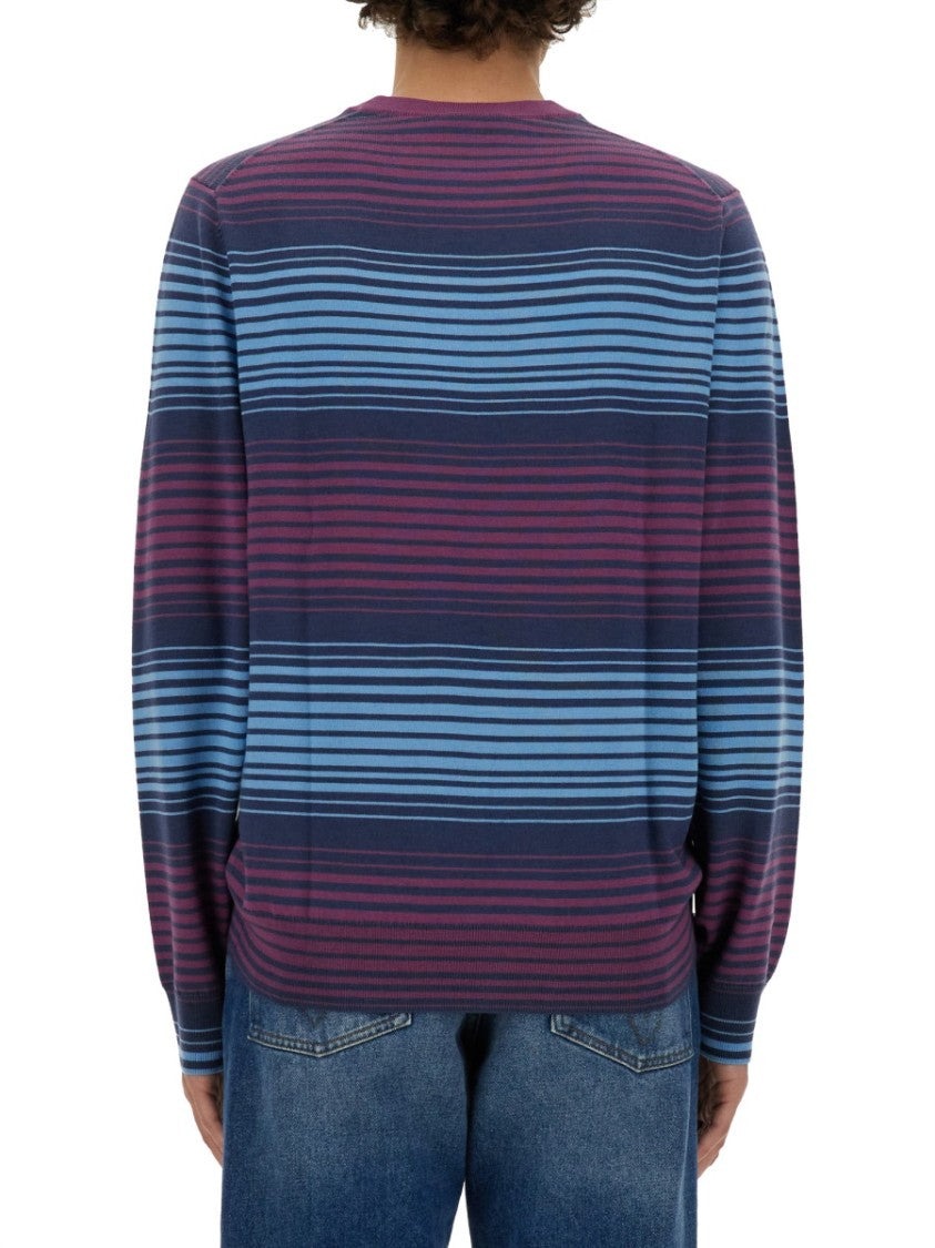 Relaxed-Fit Striped Merino Wool Sweater