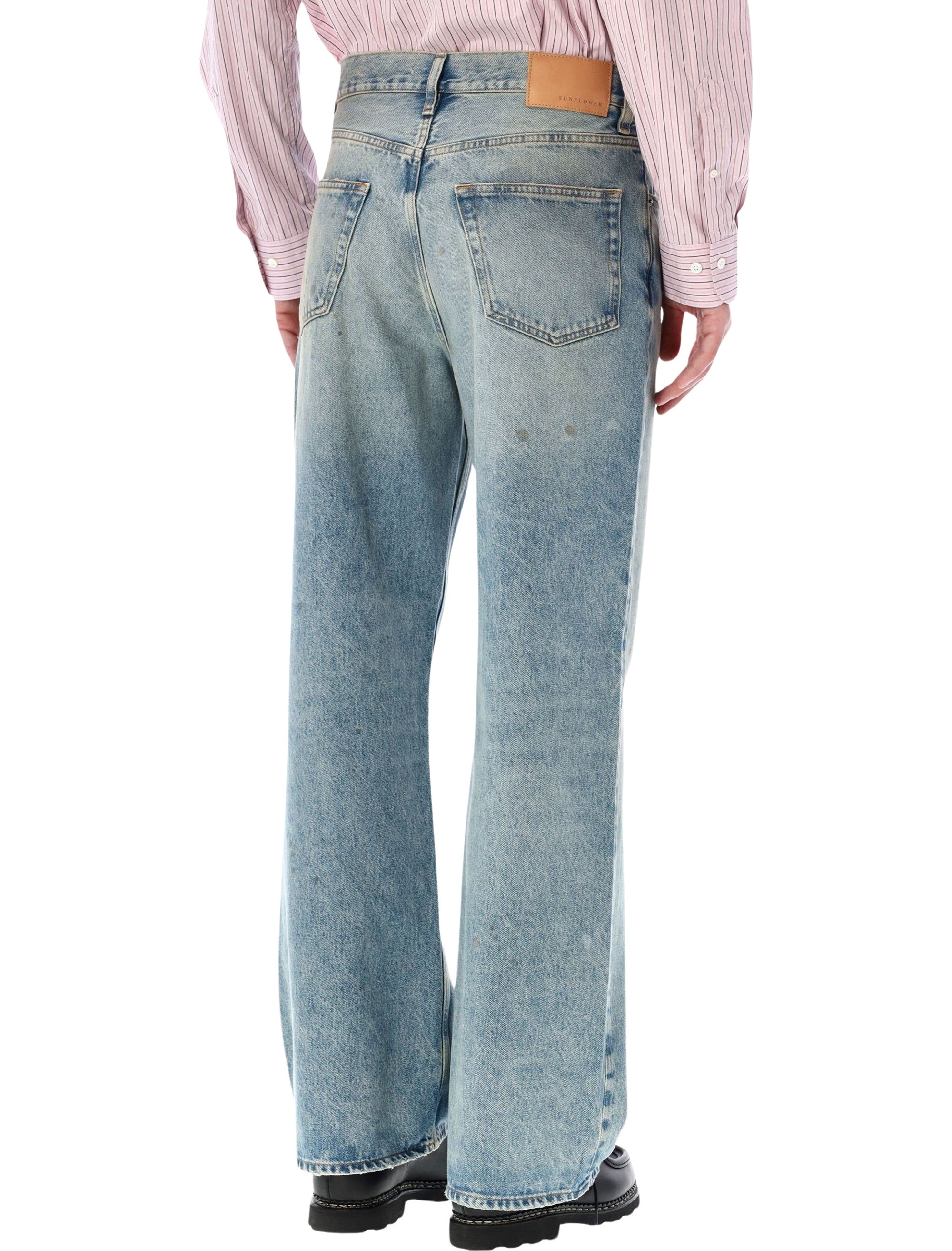 Relaxed Boot Paint Worn Jeans