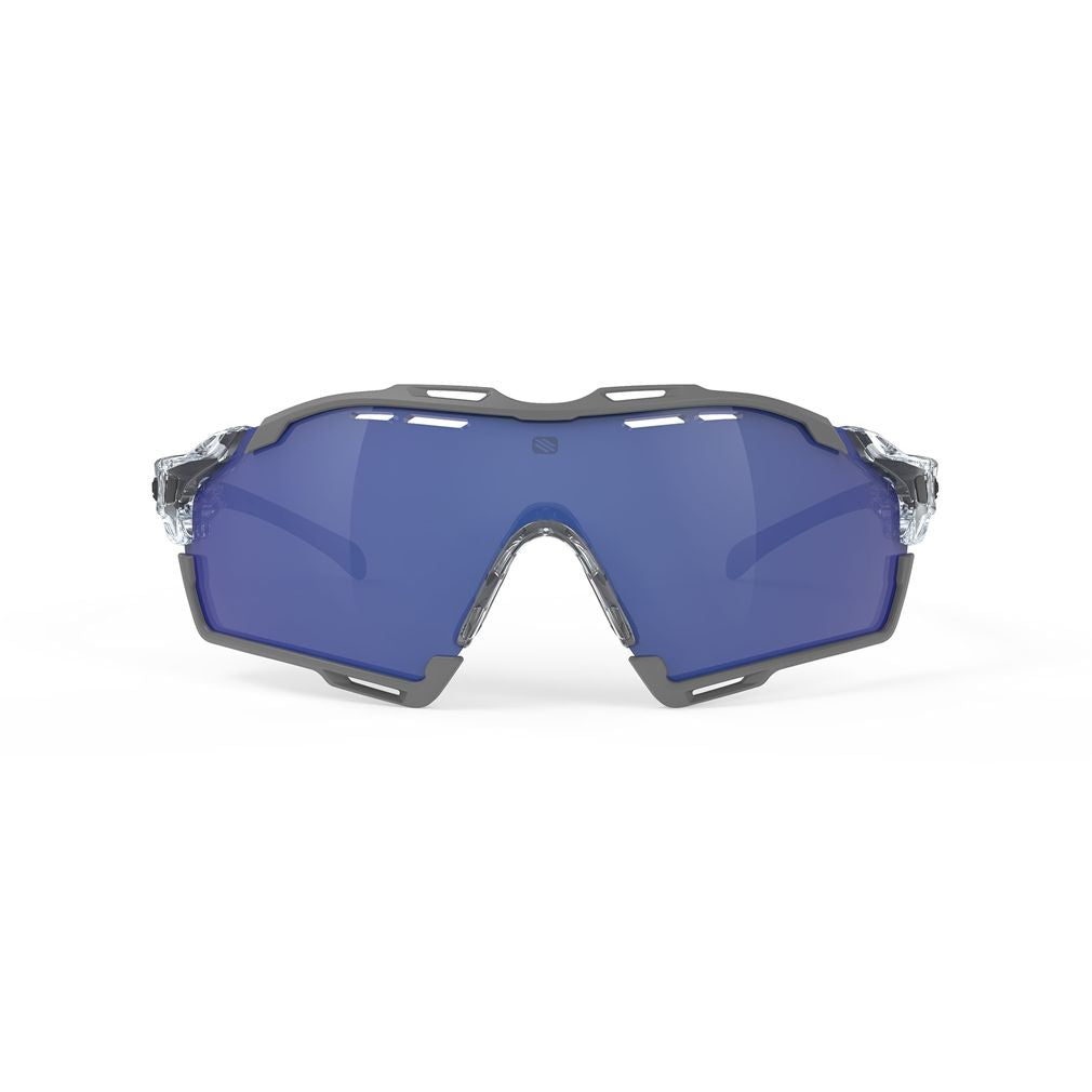 Cutline Crystal Gloss Wraparound Sunglasses