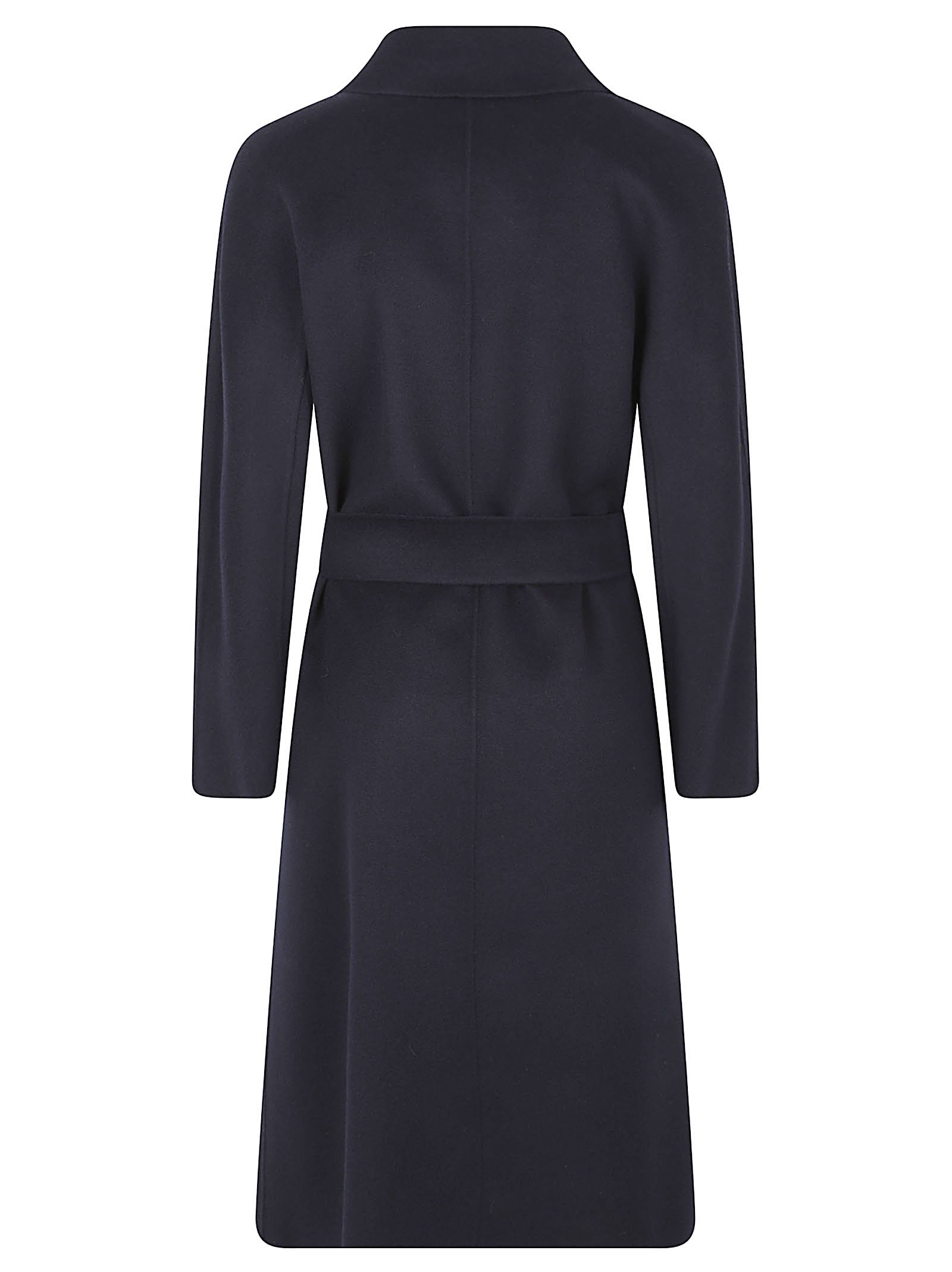 Long Wrap Coat With Matching Belt