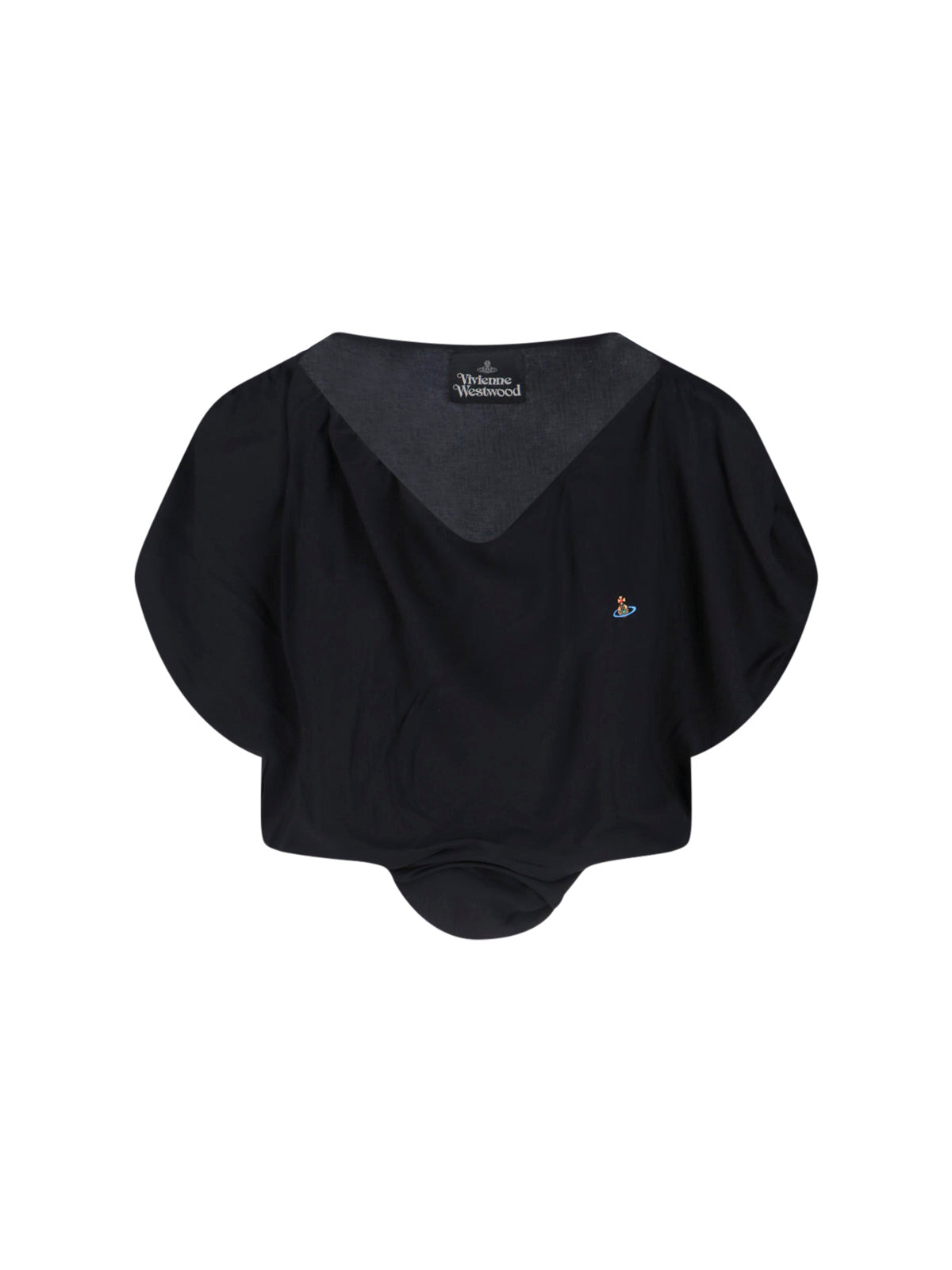 Black Heart Fitted High Neck Top