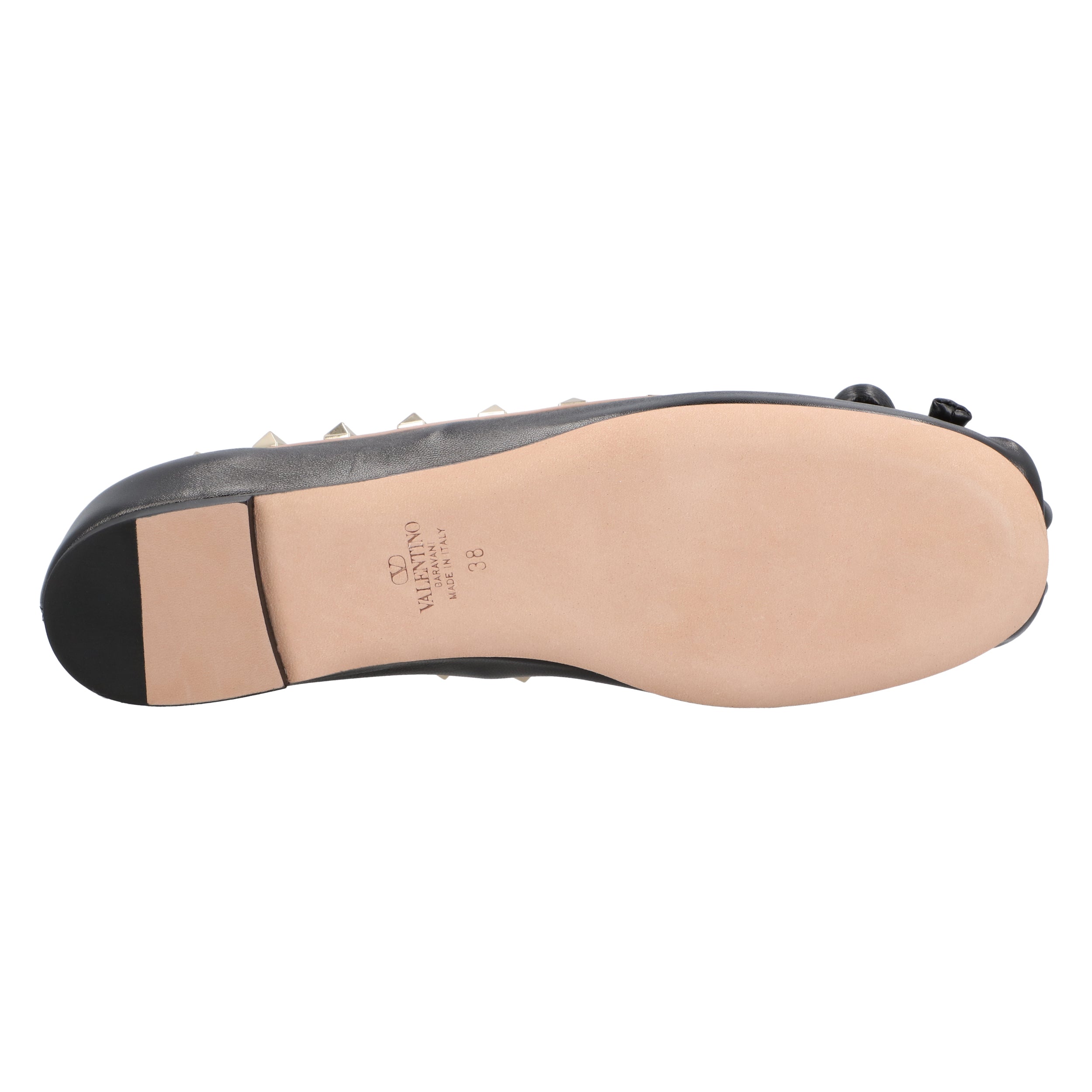 Rockstud Ballet Flats Black
