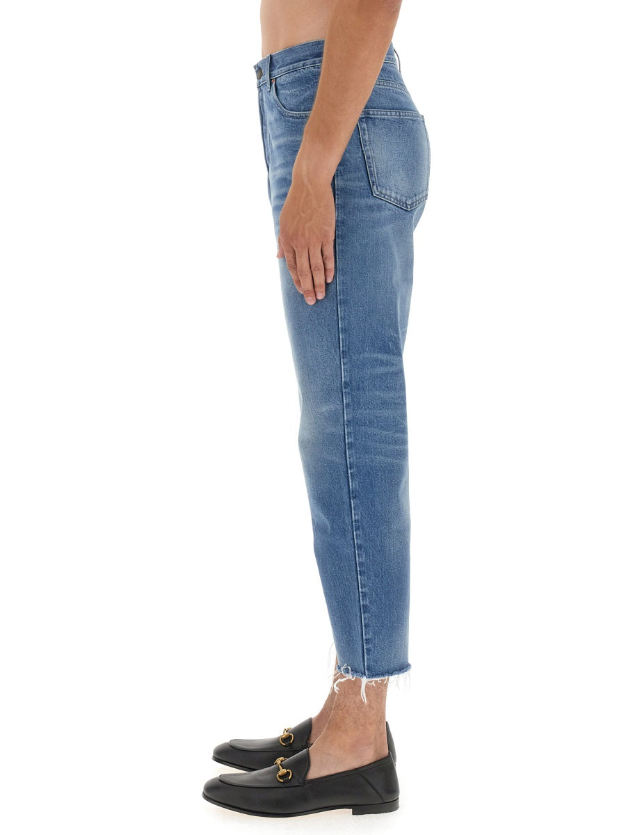 Carrot Fit Jeans with Tapered Silhouette