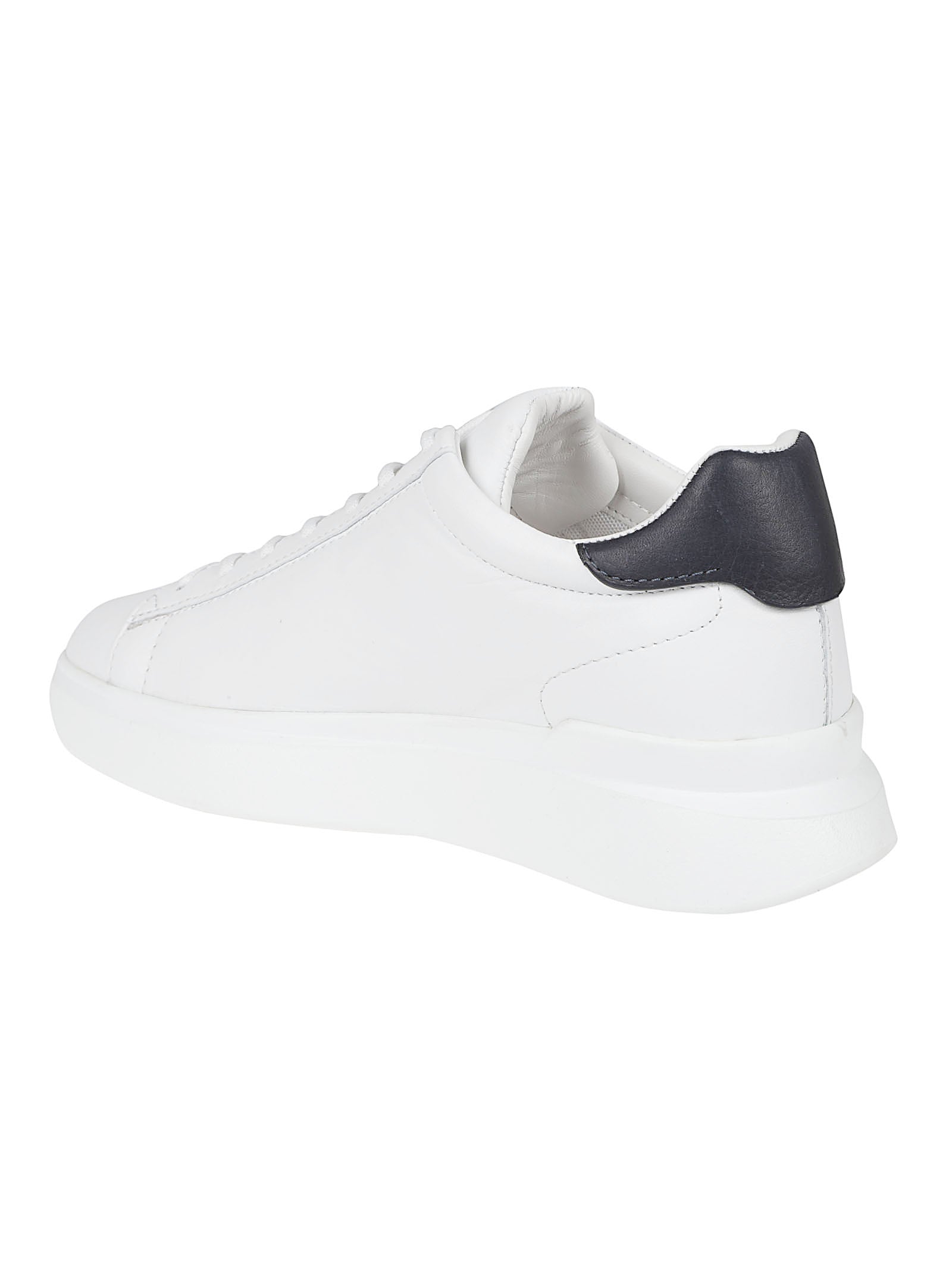 Low-Top Sneakers with Burgundy Side Stripes