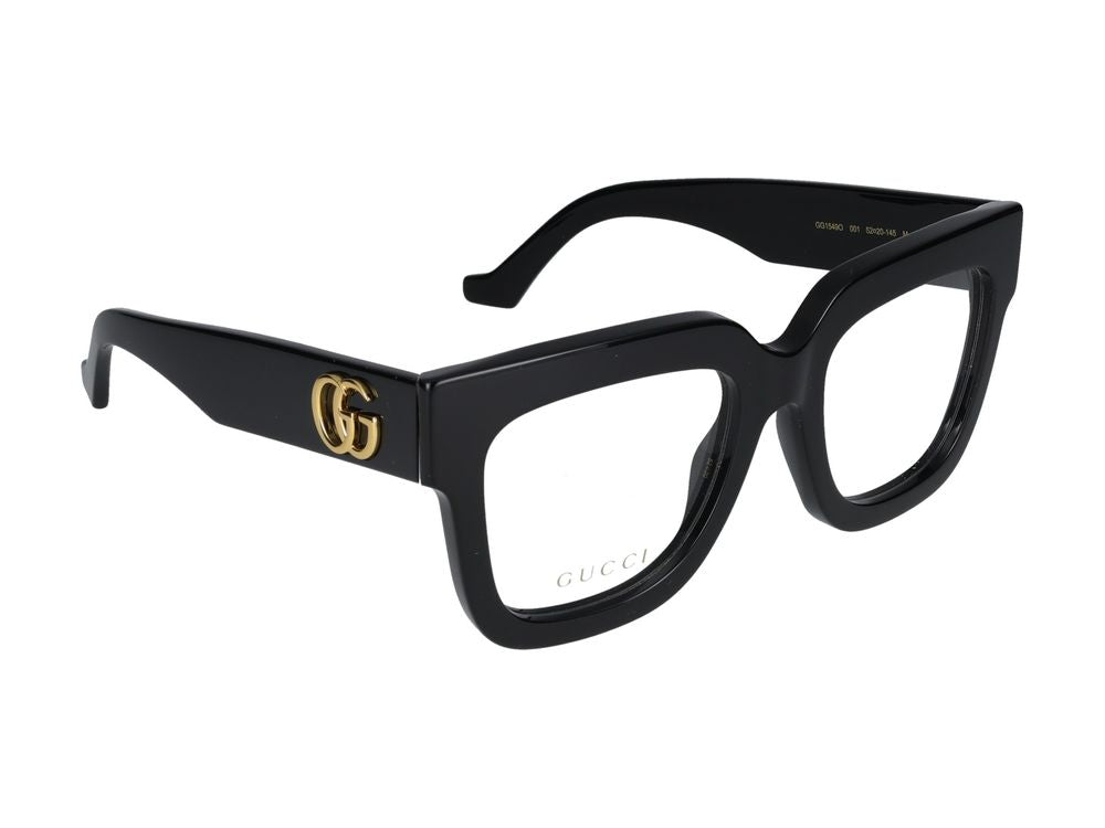 Eyeglasses Gucci GG1549O 001 black black transparent 52/20/145