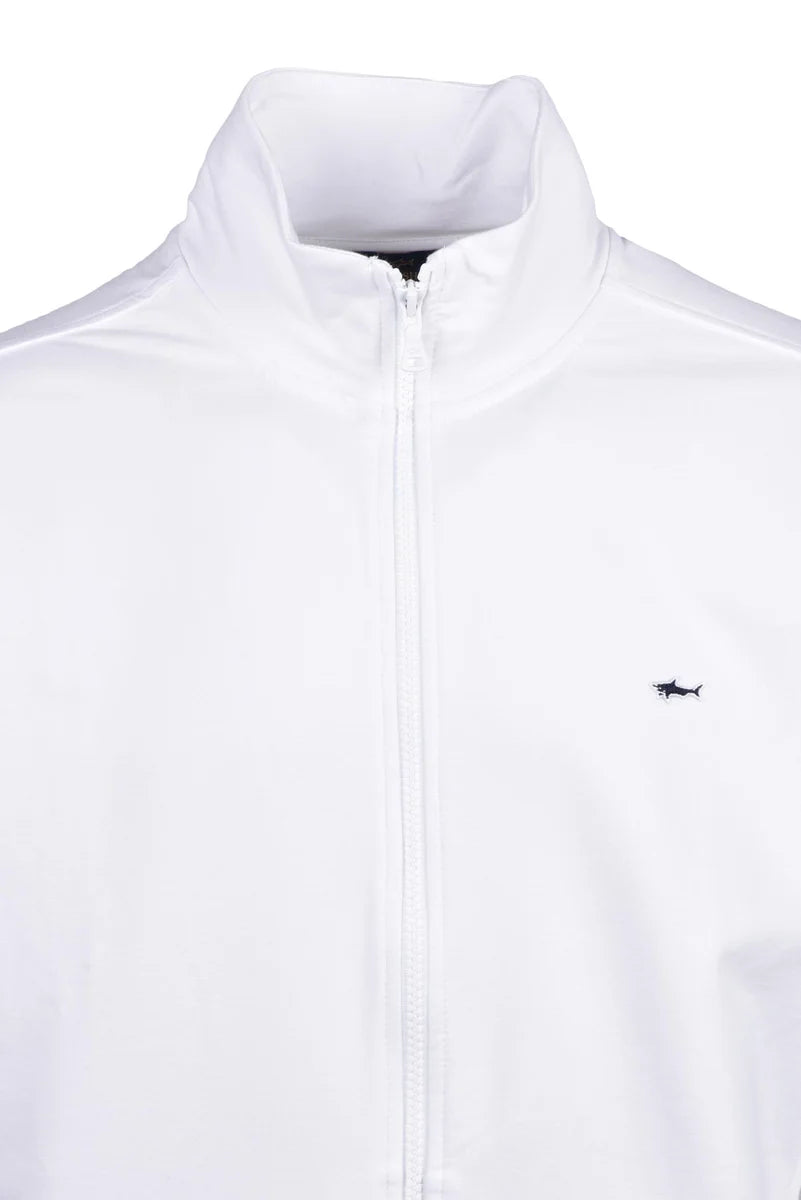 Zip-Up Sweatshirt with High Collar