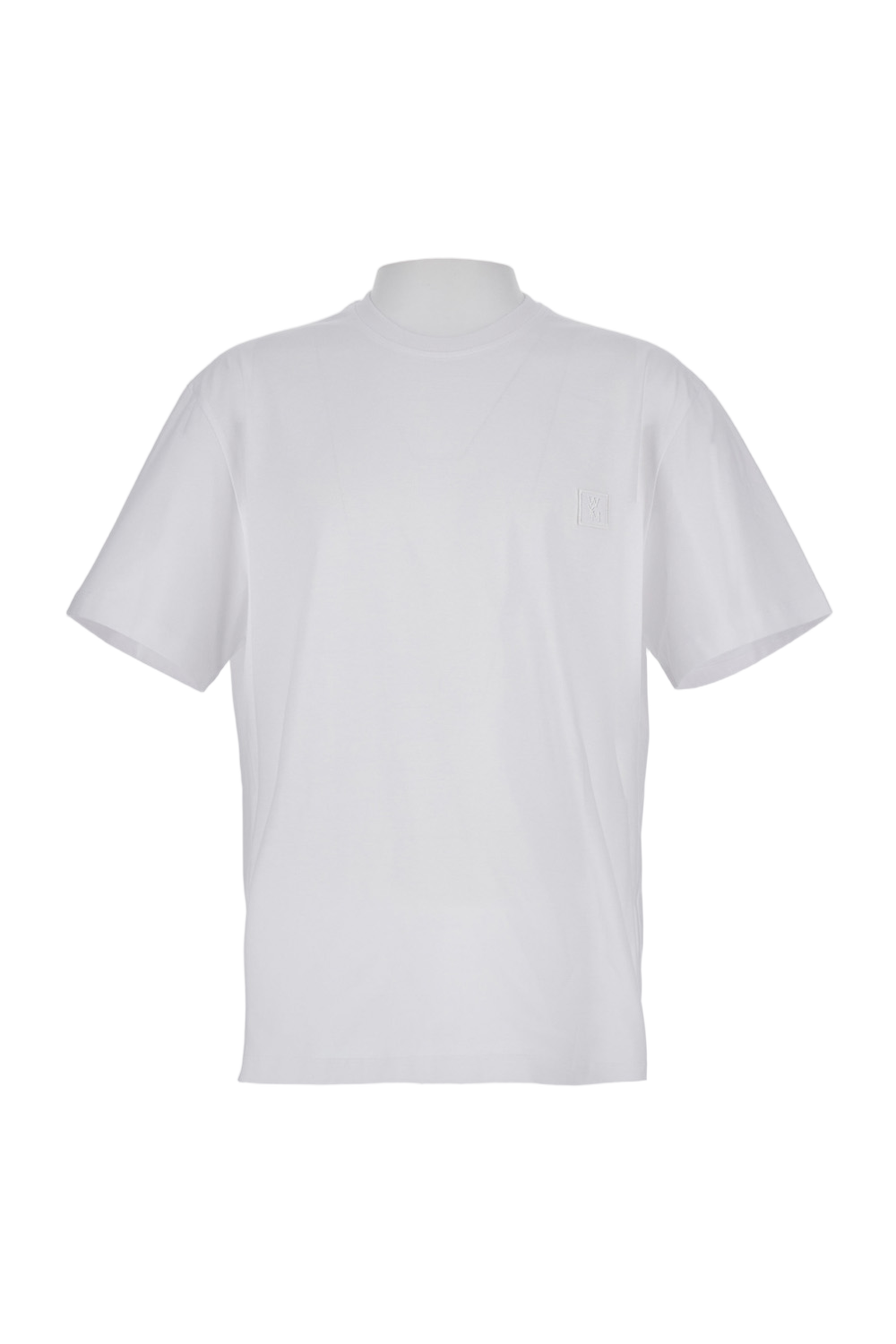 Oversize Crew-Neck T-Shirt With Flower Motif