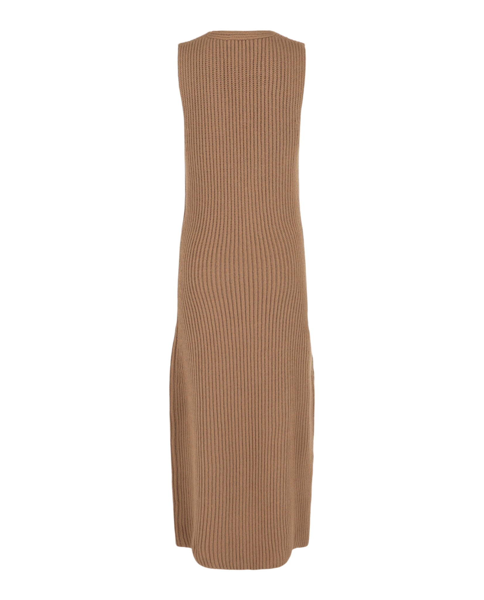 Sleeveless Ribbed Knit Dress