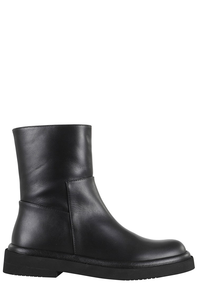 Carla Black Leather Ankle Boots