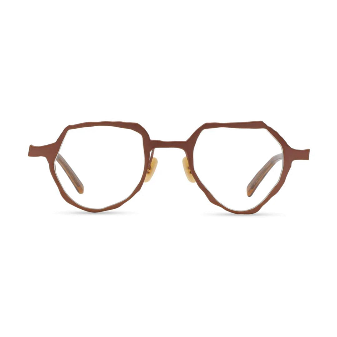 Mm-0085 Angular Polygonal Titanium Eyeglasses
