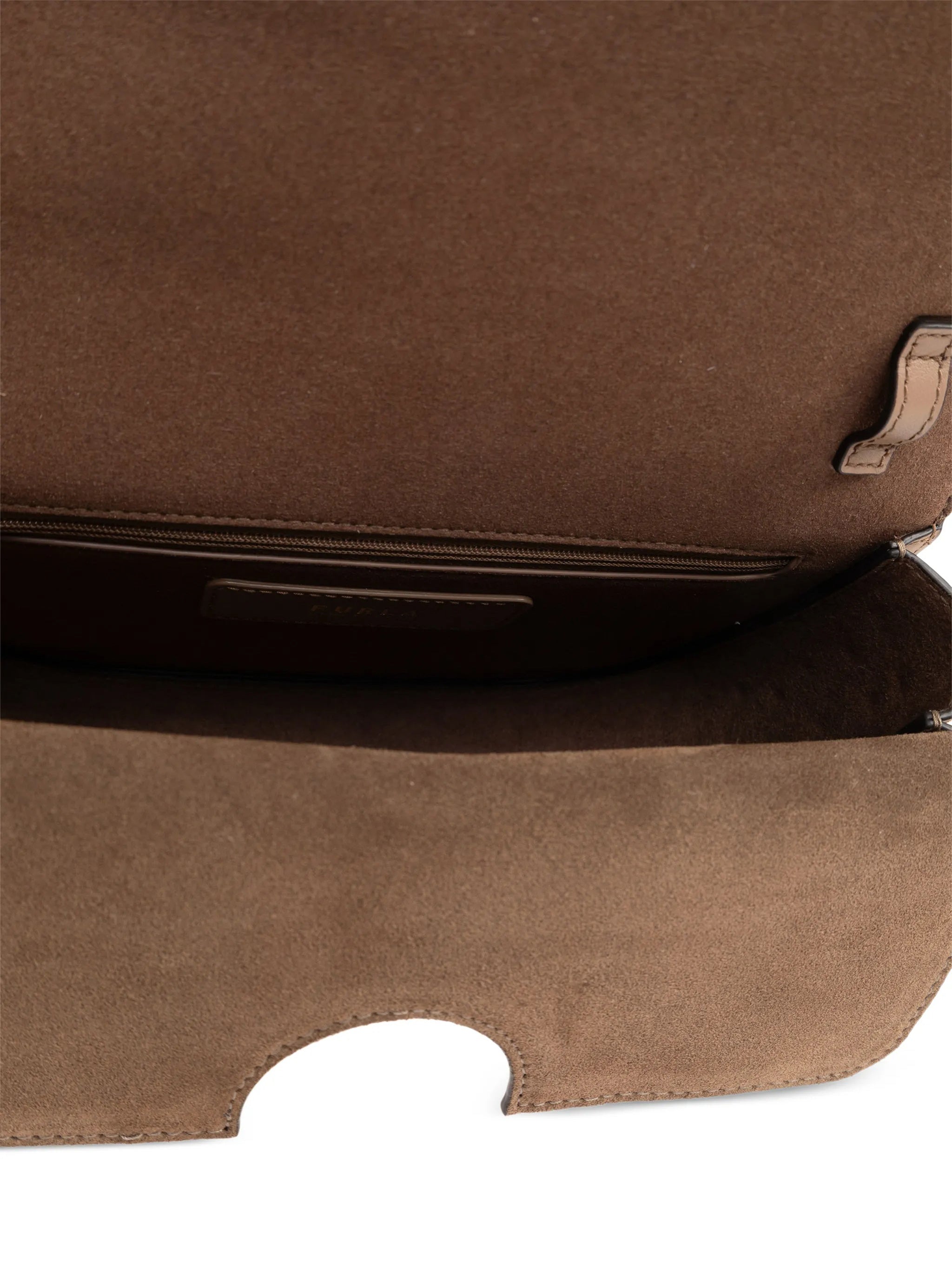 Sfera S Structured Dotted Brown Leather Bag