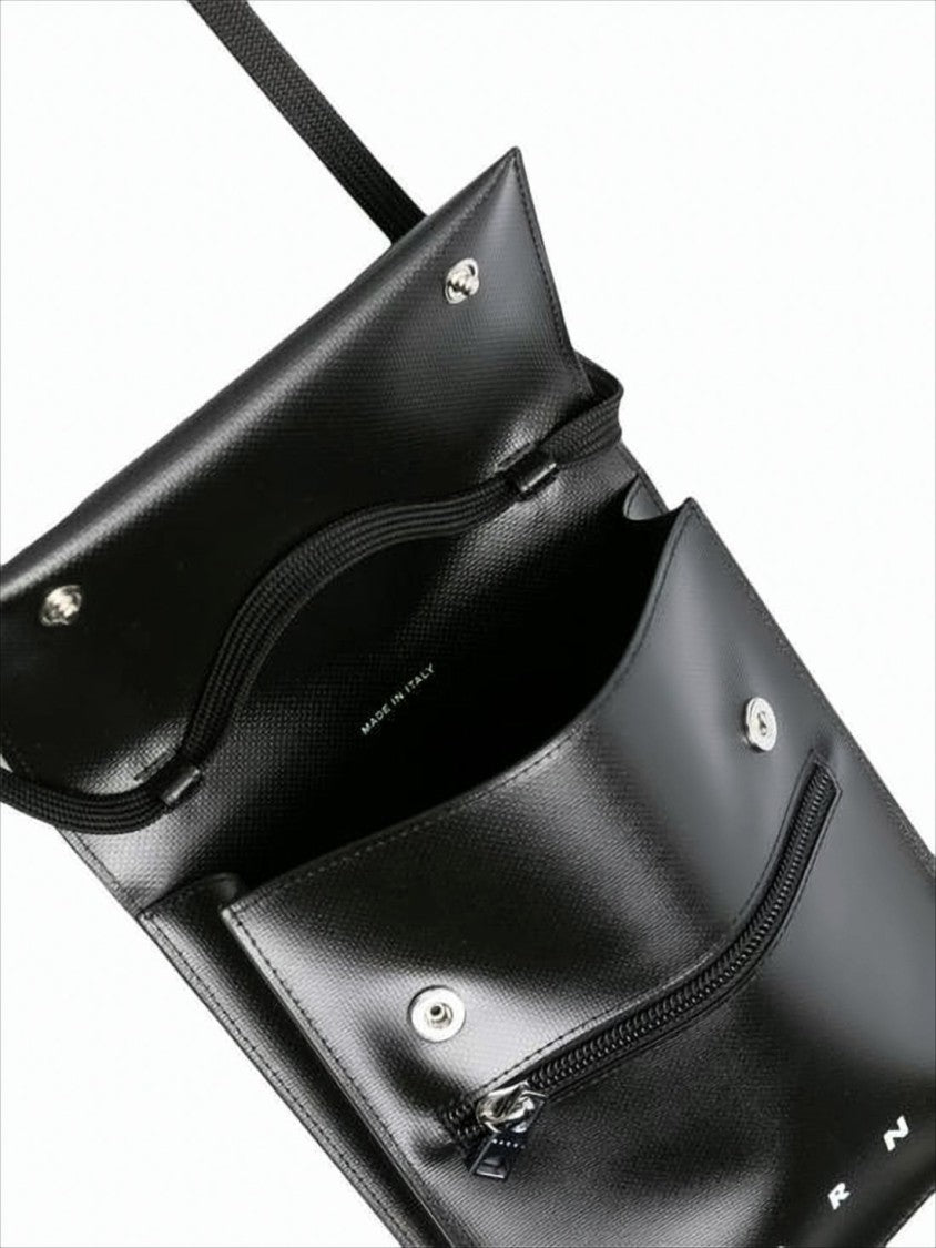 Rectangular Structured Crossbody Bag with Textured Finish
