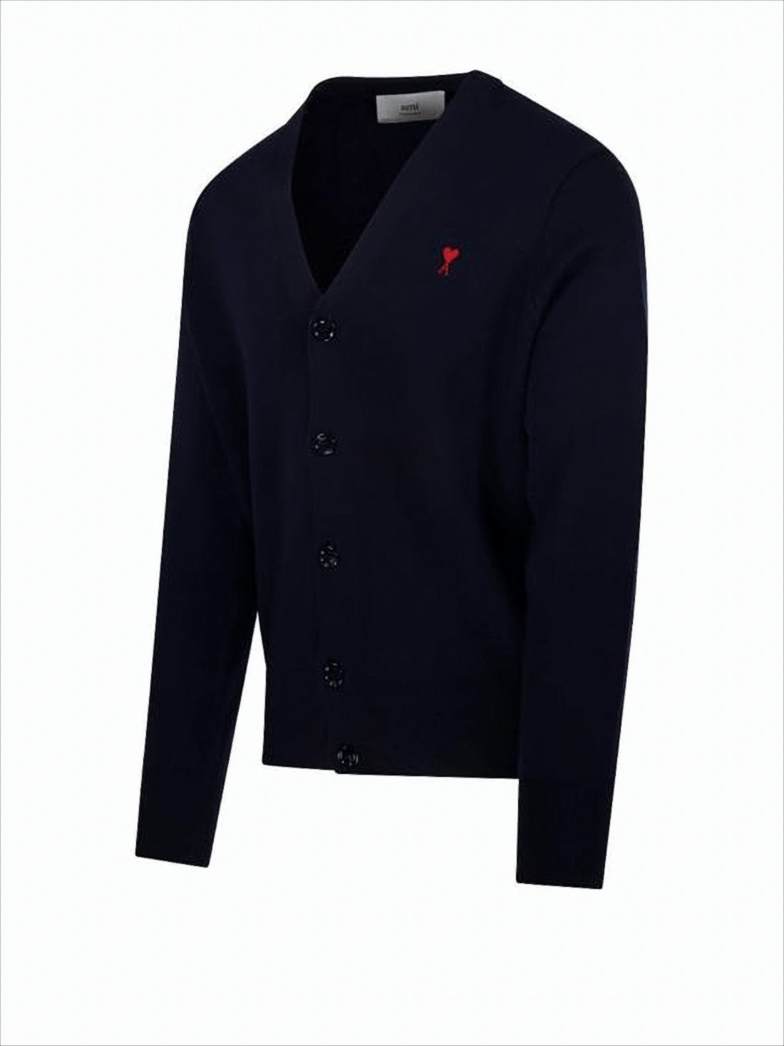 V-Neck Cardigan With Button-Down Front