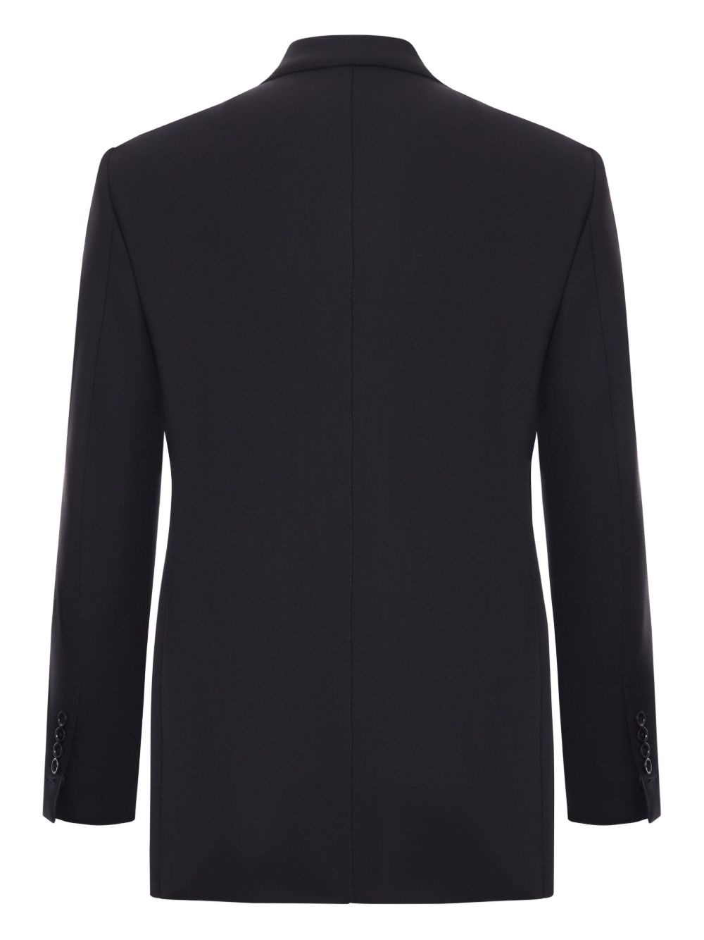 Double-Breasted Wool Blazer With Peak Lapel
