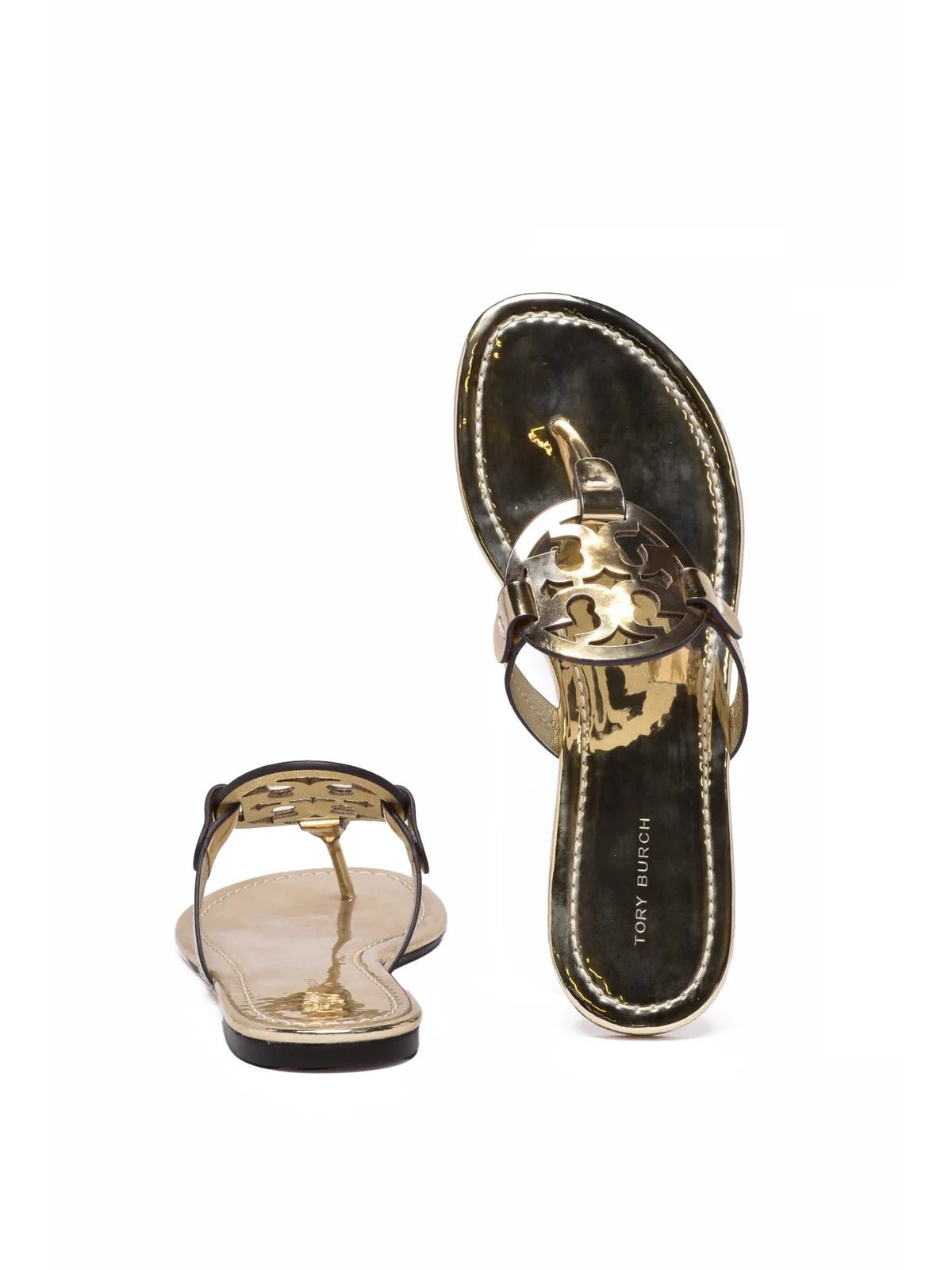 Gold Rubber Flip-Flop Sandal