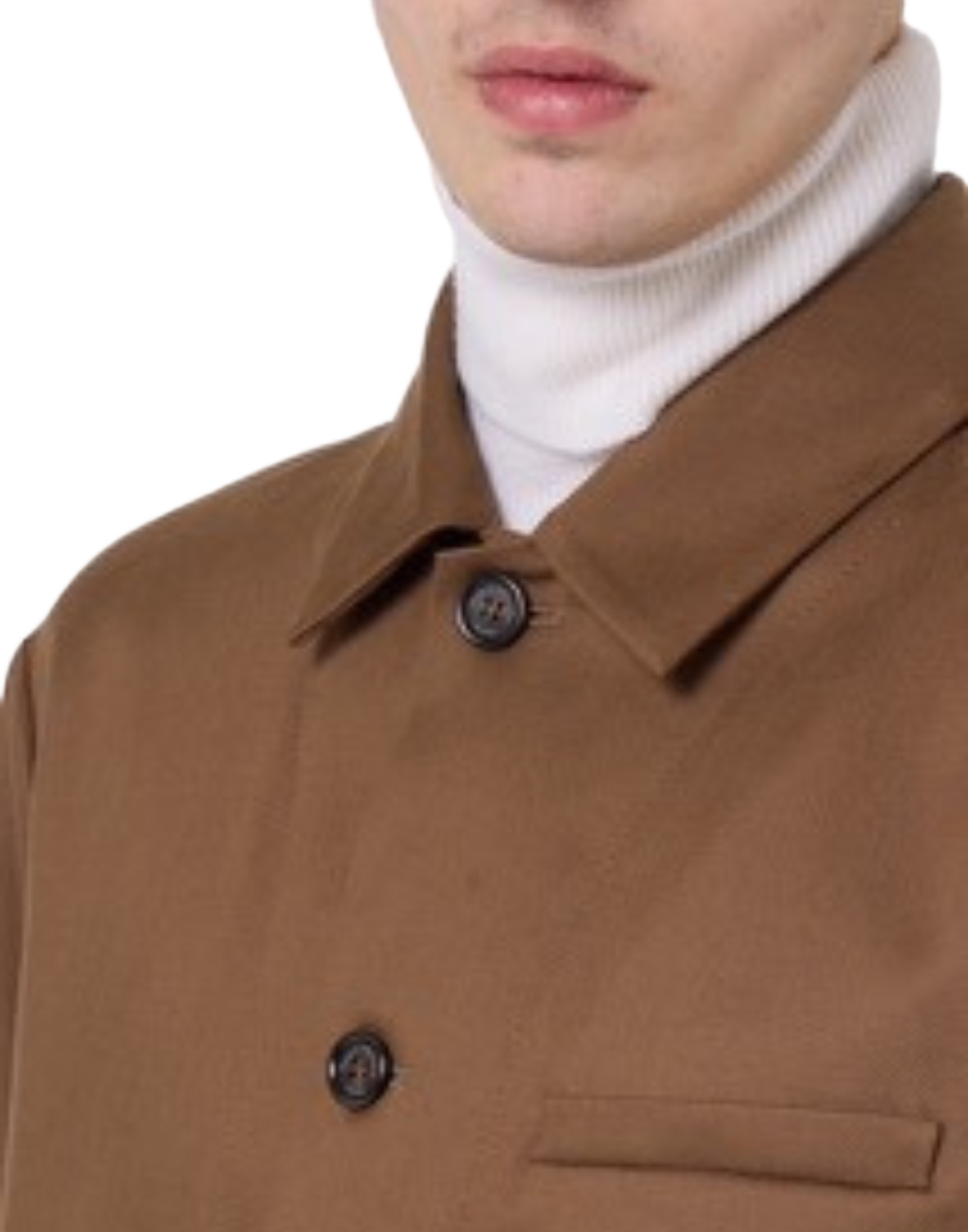 Three-Pocket Casual Brown Shirt Jacket