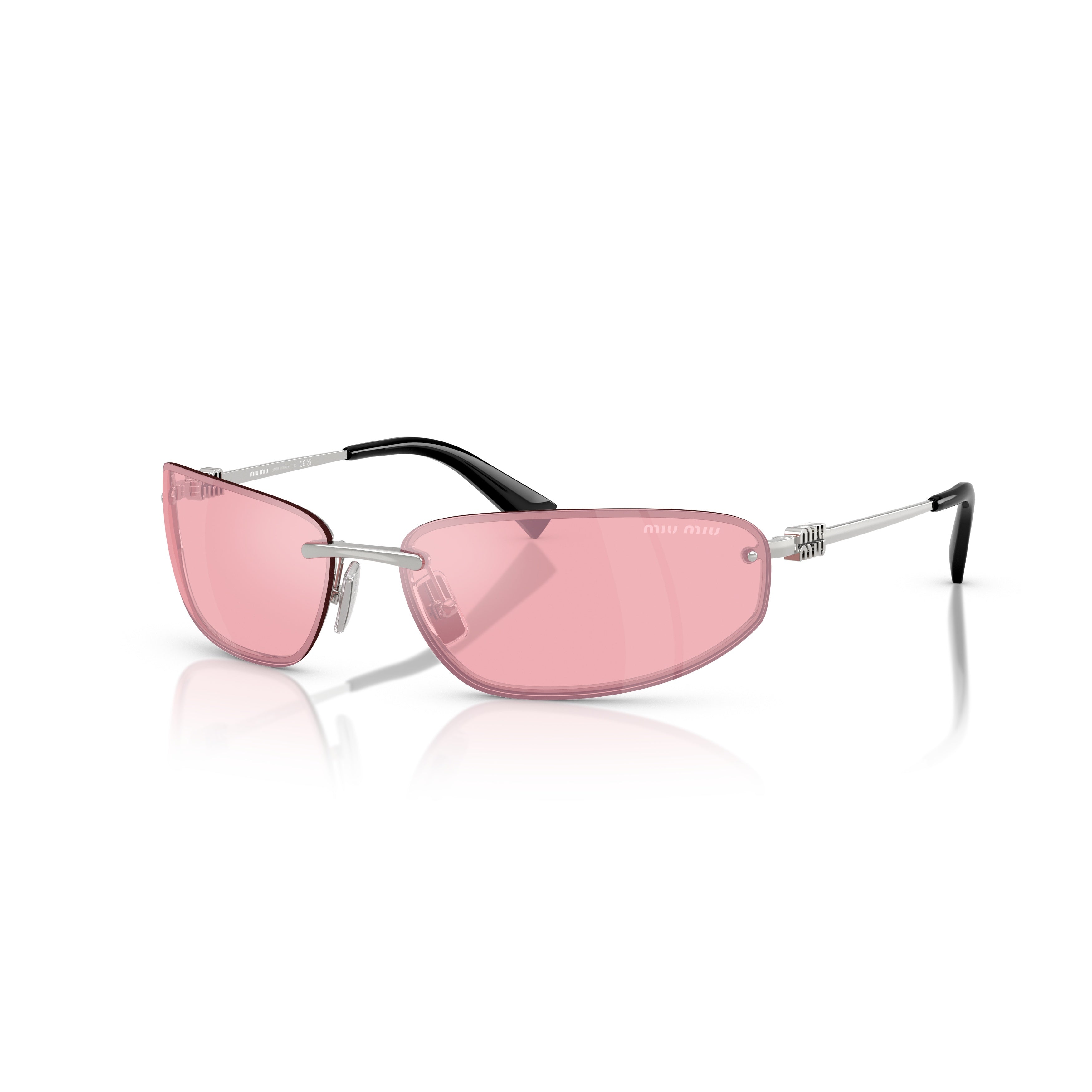 0Mu A50S Rectangular Rimless Sunglasses